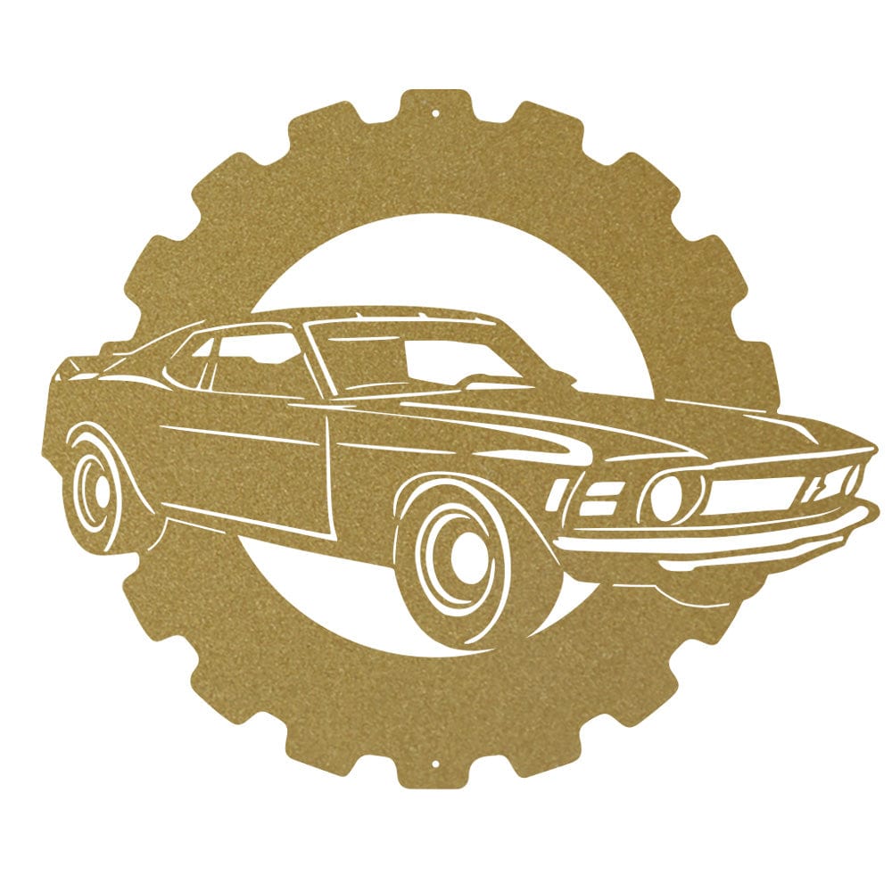 Mustang Classic Car - Metal Car Collection Sign