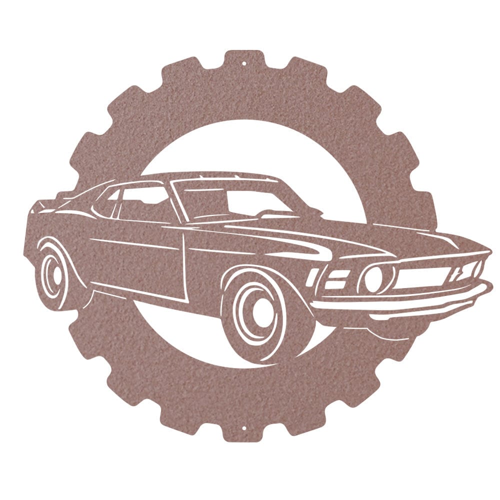 Mustang Classic Car - Metal Car Collection Sign