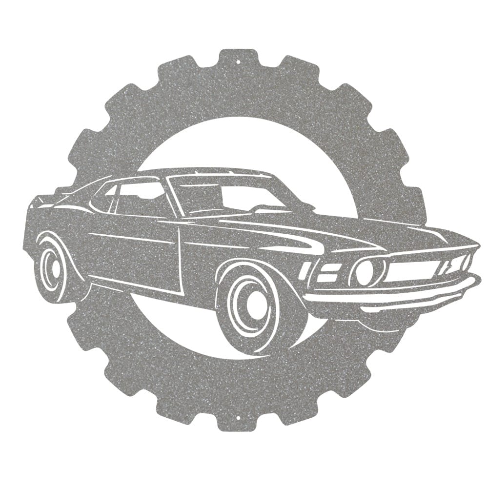 Mustang Classic Car - Metal Car Collection Sign