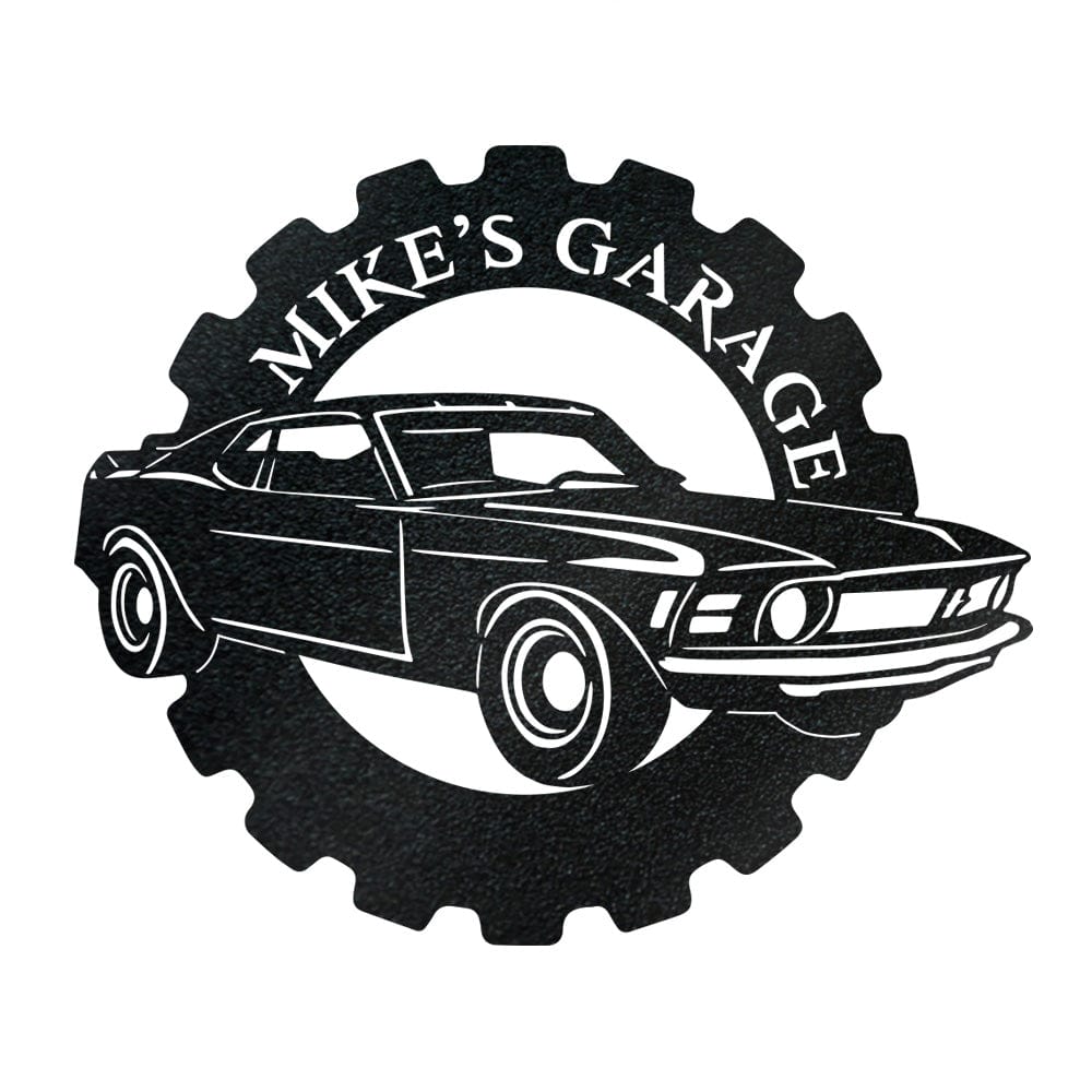 Mustang Classic Car - Metal Car Collection Sign