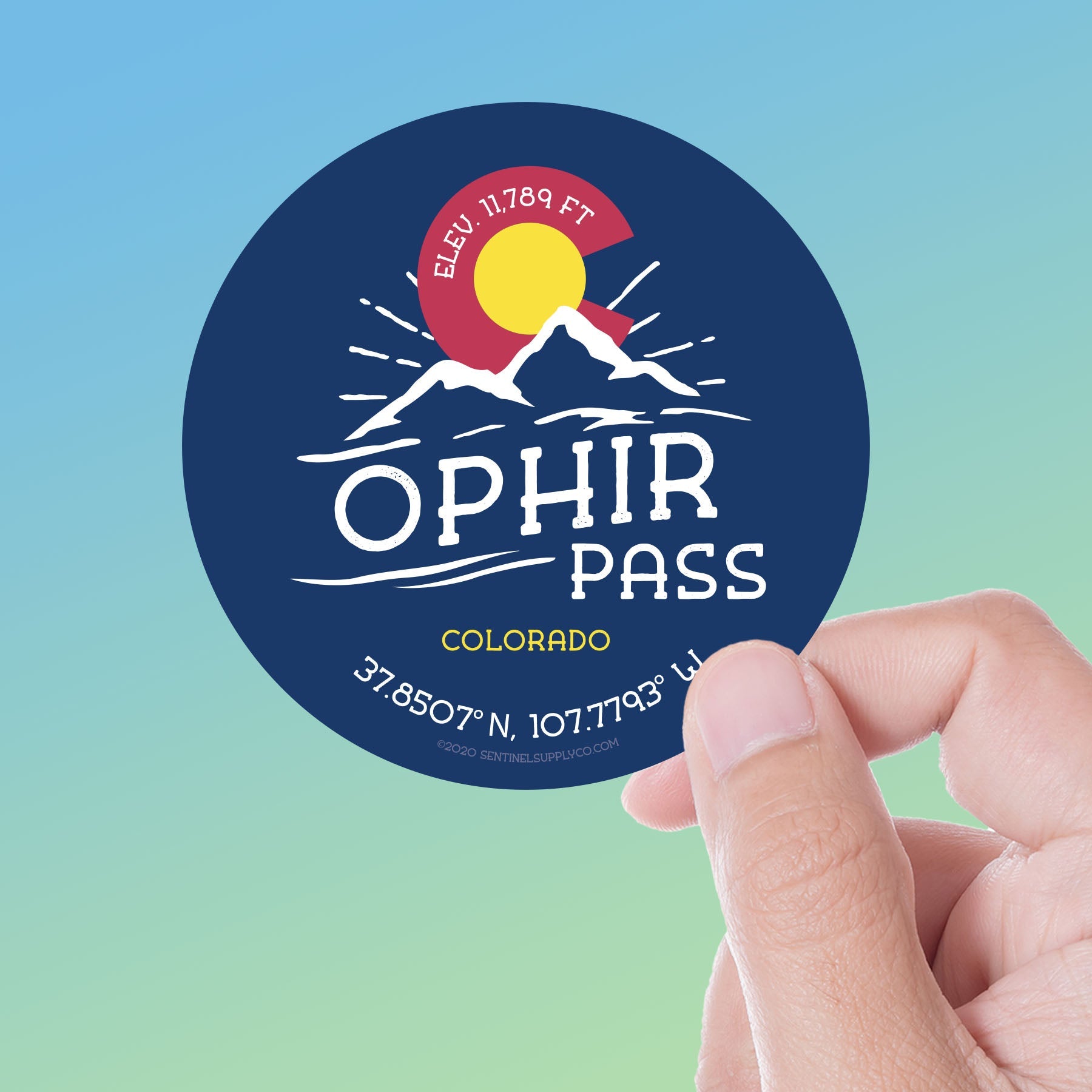 Ophir Pass Colorado Stickers