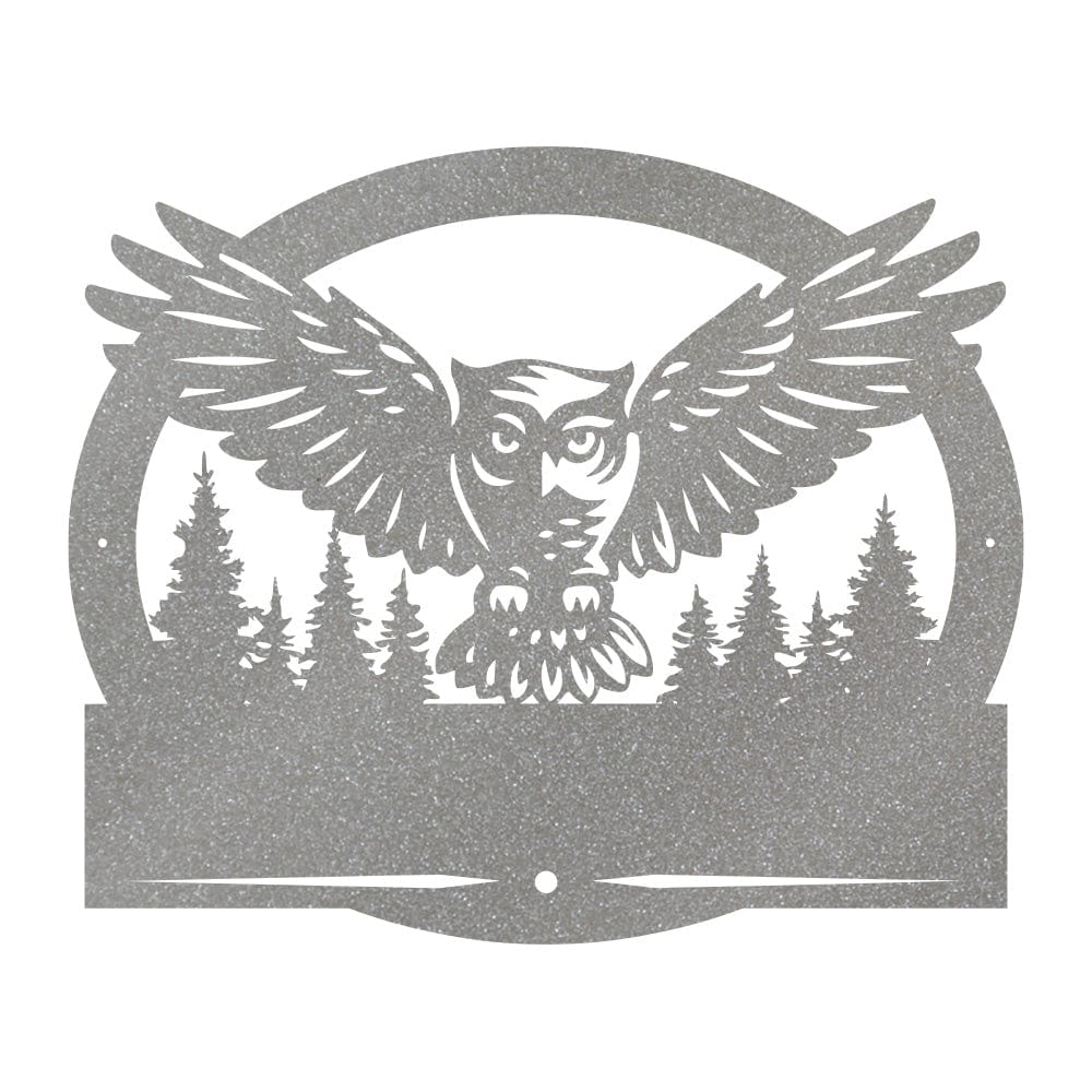 Owl in Flight Monogram