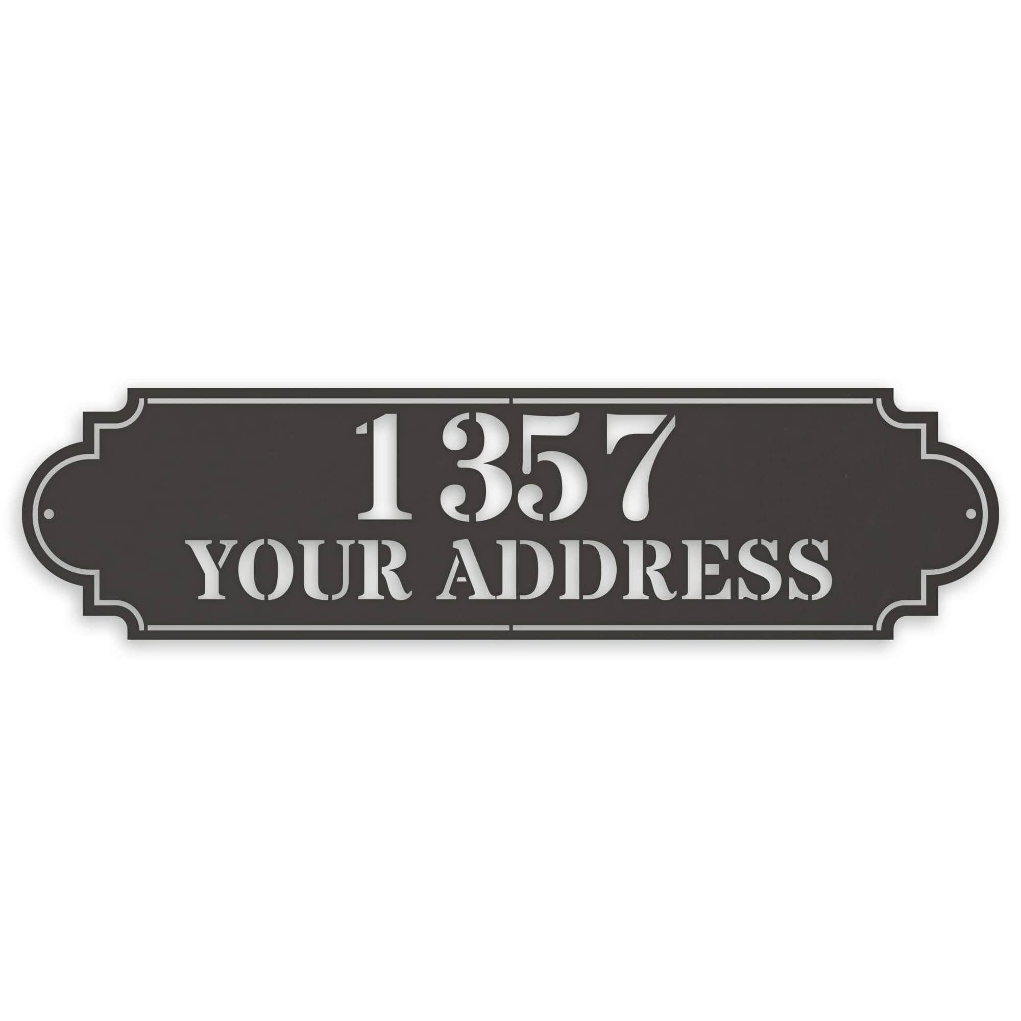 Personalized Horizontal Address Plaque