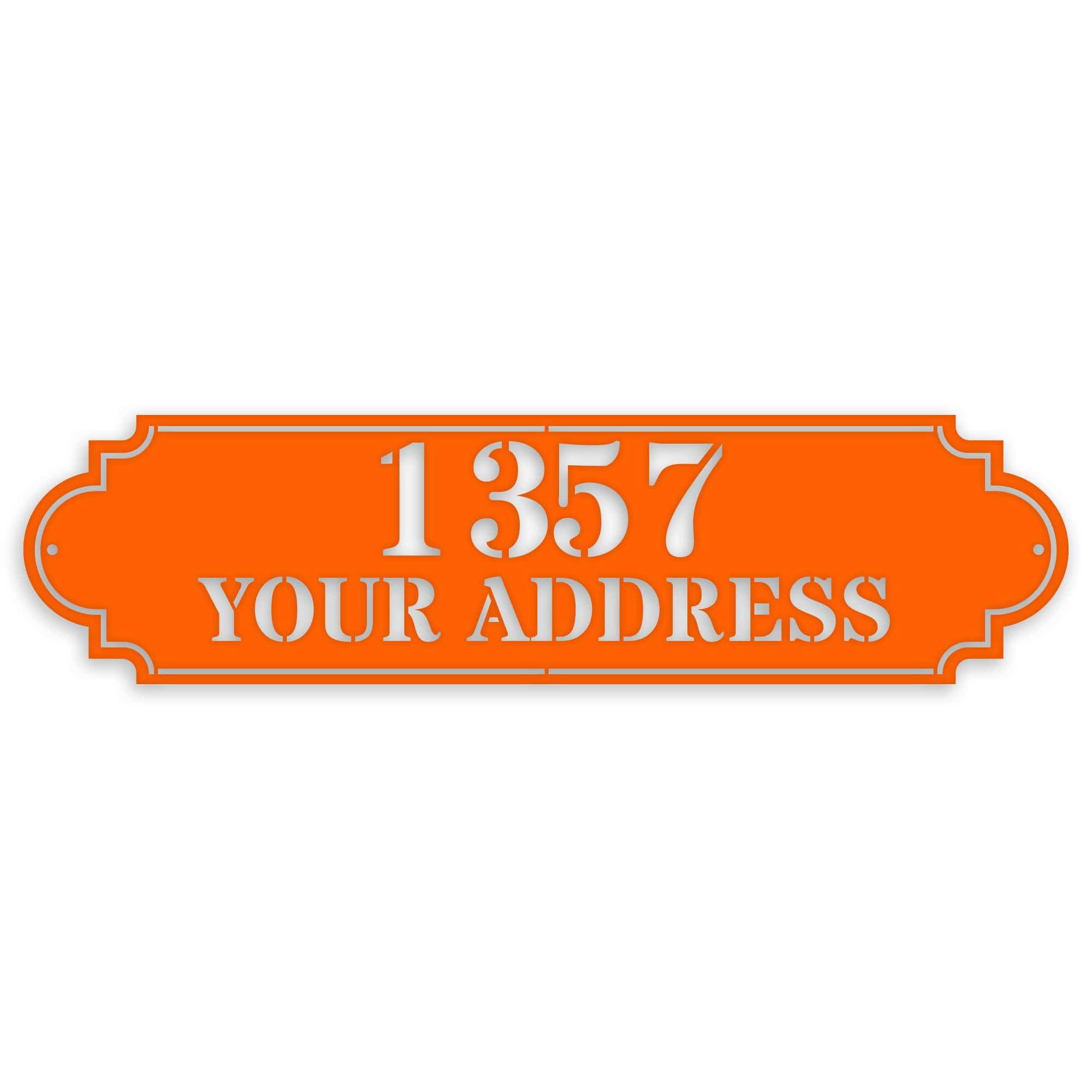 Personalized Horizontal Address Plaque