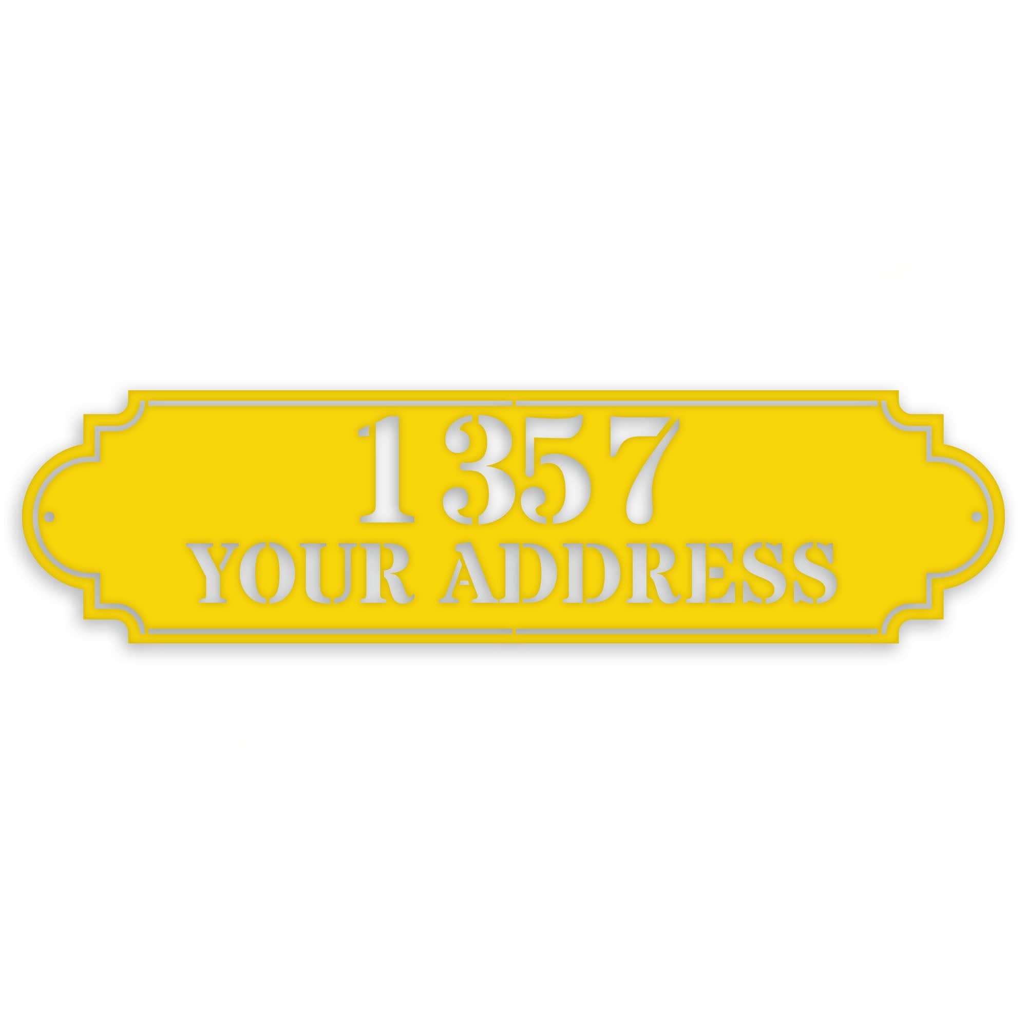 Personalized Horizontal Address Plaque