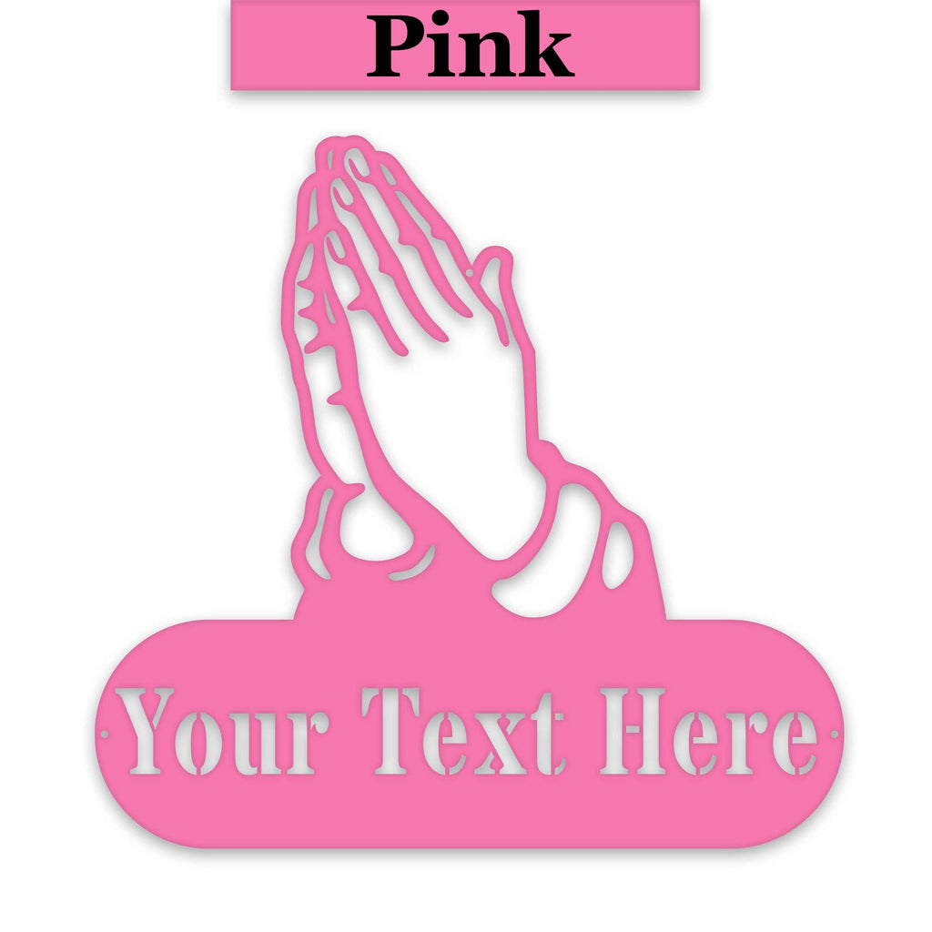 Praying Hands Personalized Religious Monogram