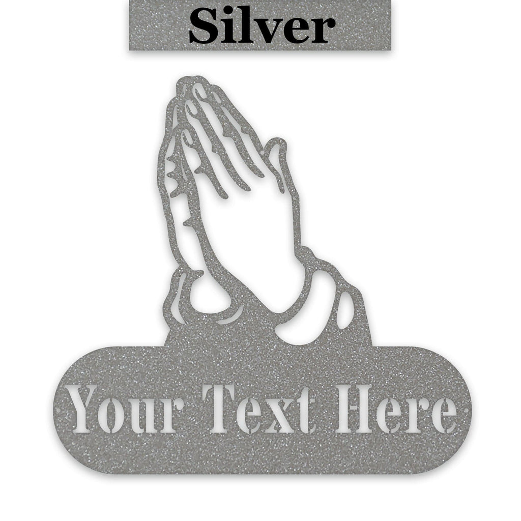 Praying Hands Personalized Religious Monogram
