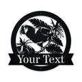 Rainforest Macaw Personalized Metal Sign