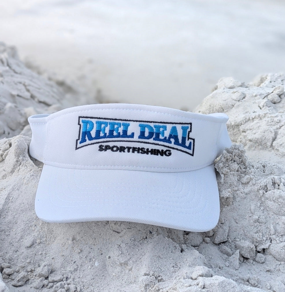 Reel Deal White Visor