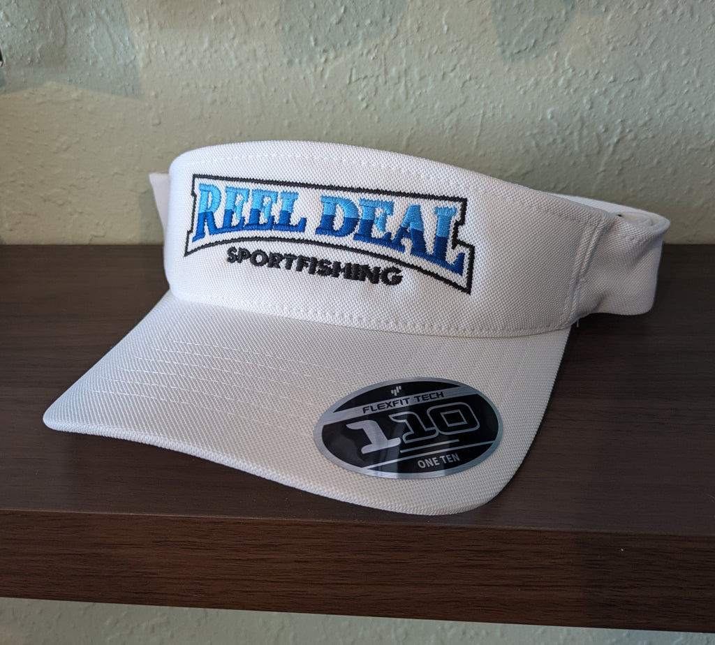 Reel Deal White Visor