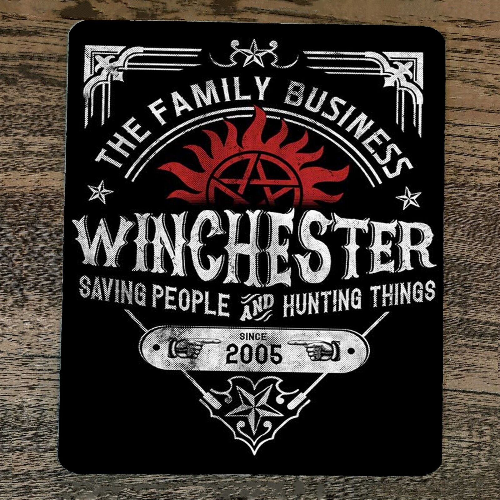 Winchester Mouse Pad - The Family Business: Saving People, Hunting Things