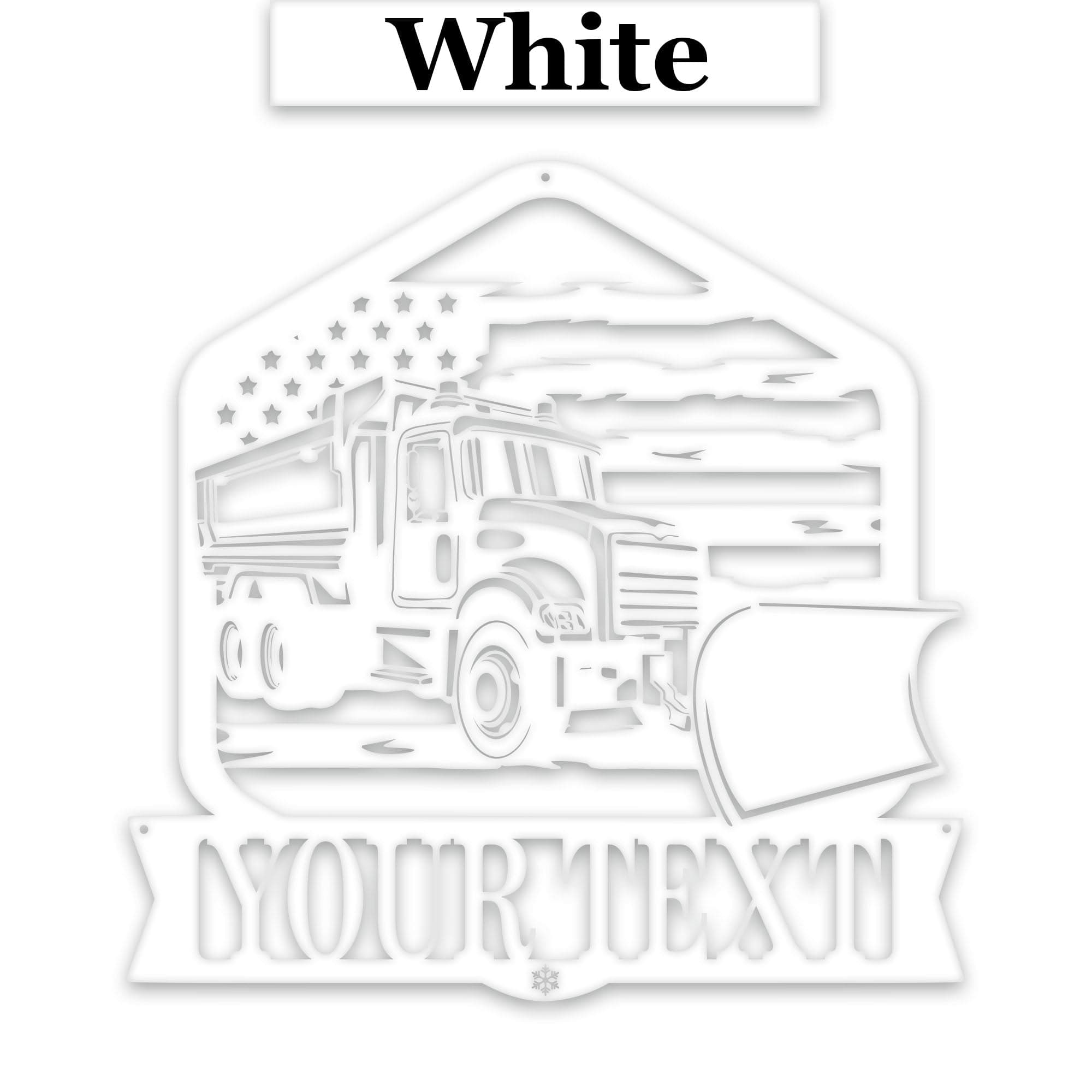 Personalized Snowplow Decor - Custom Metal Sign for Highway Worker Gift