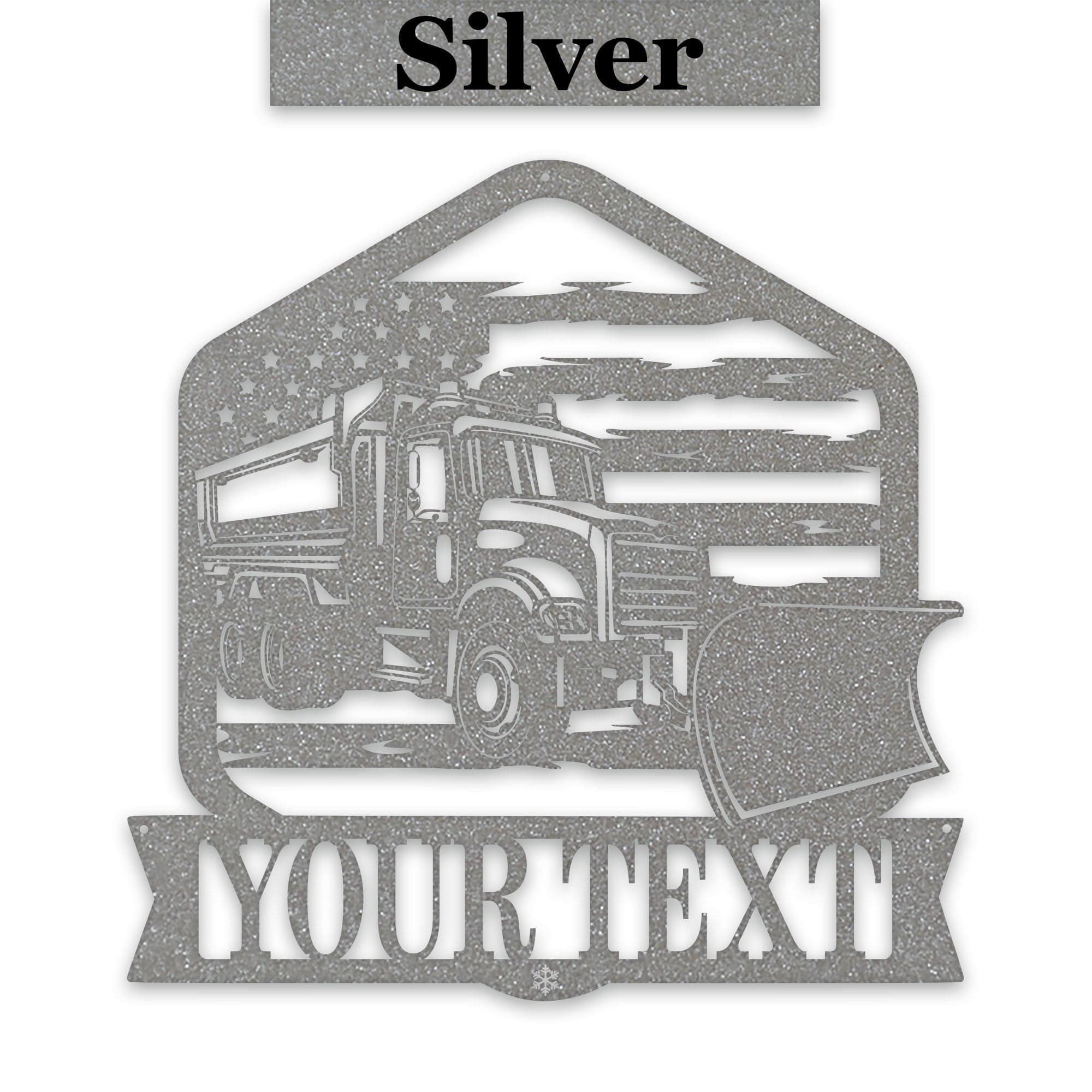 Personalized Snowplow Decor - Custom Metal Sign for Highway Worker Gift