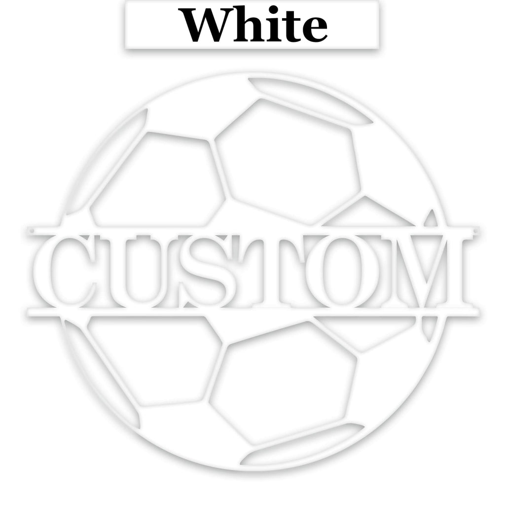 Soccer Ball - Personalized Metal Sign