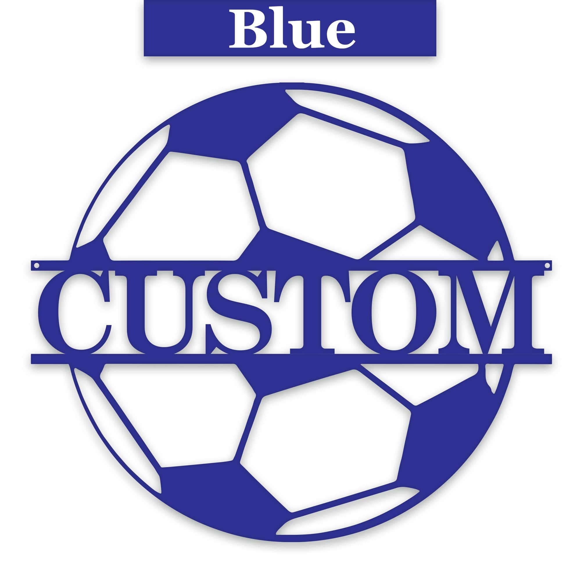 Soccer Ball - Personalized Metal Sign