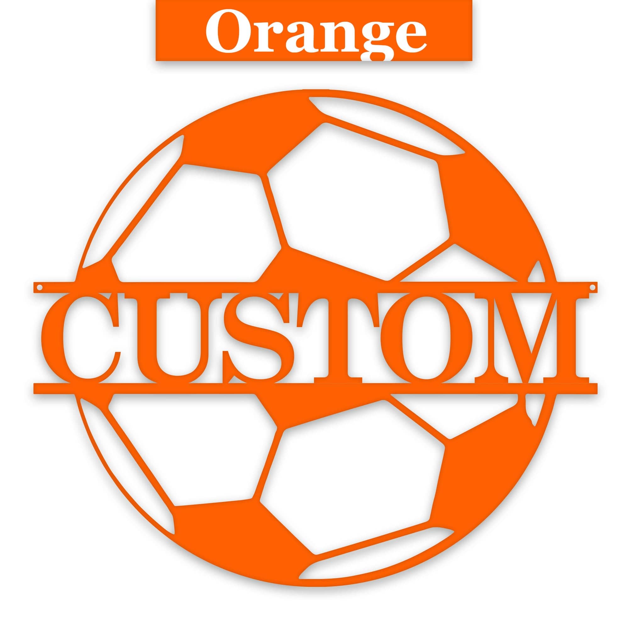 Soccer Ball - Personalized Metal Sign