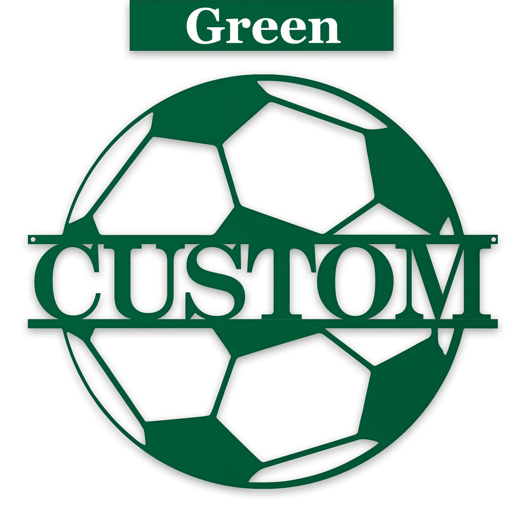 Soccer Ball - Personalized Metal Sign
