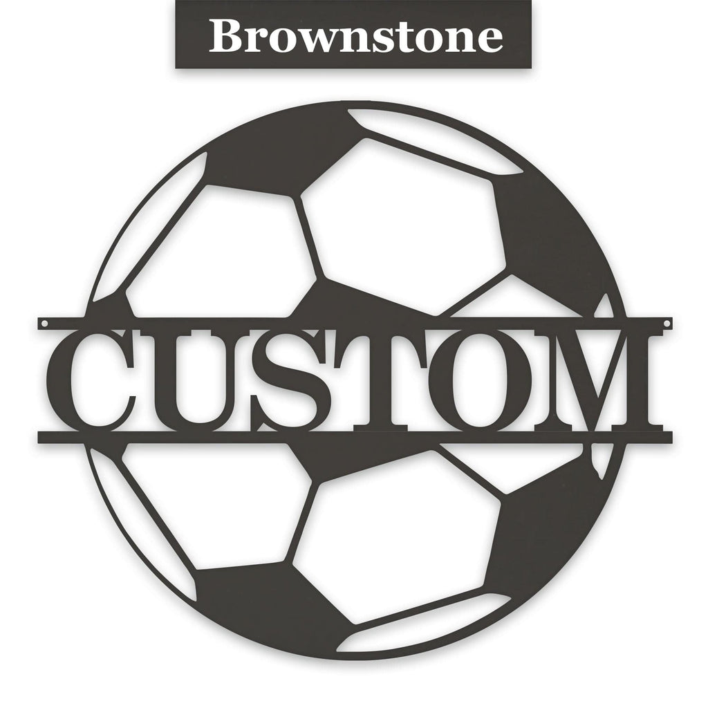 Soccer Ball - Personalized Metal Sign
