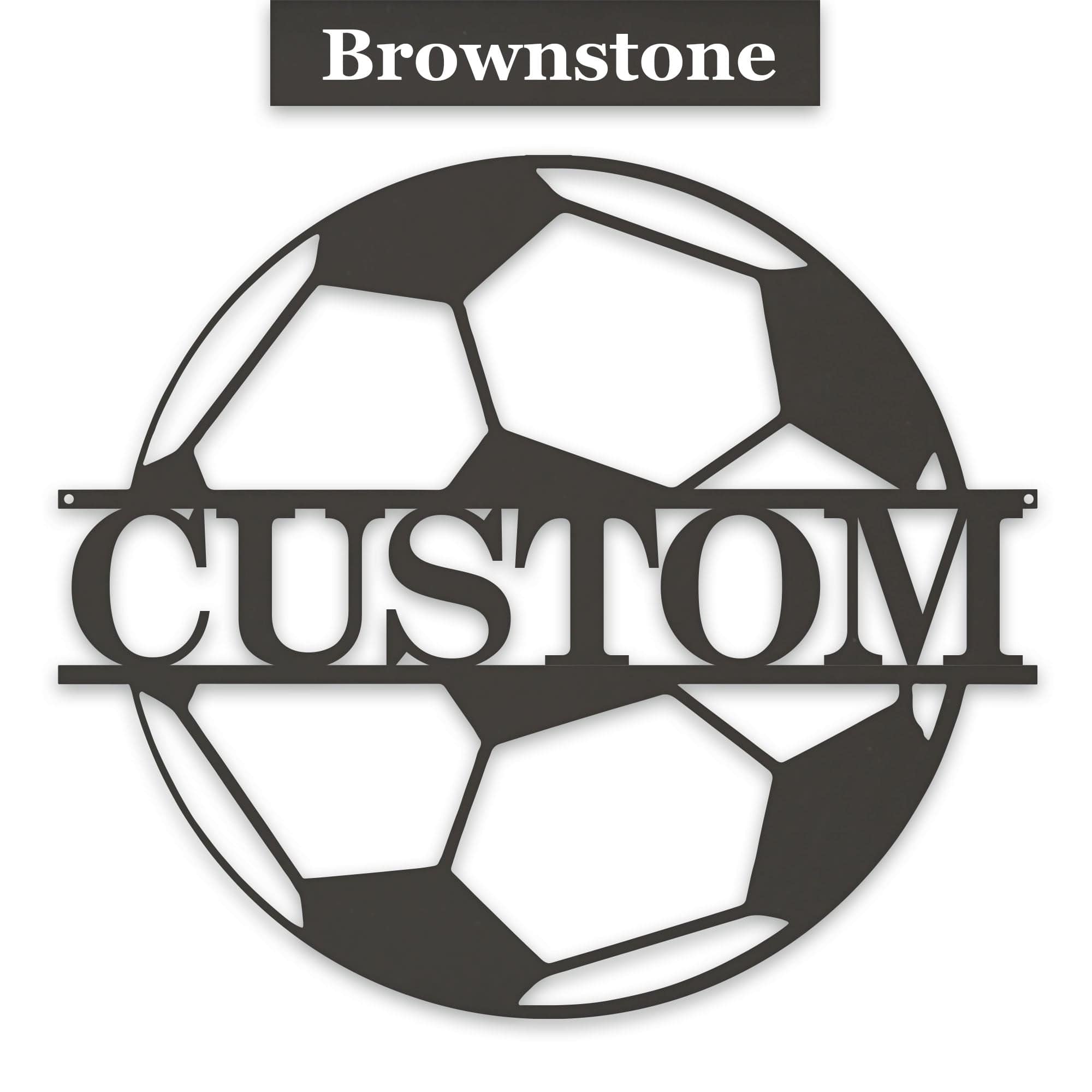Soccer Ball - Personalized Metal Sign