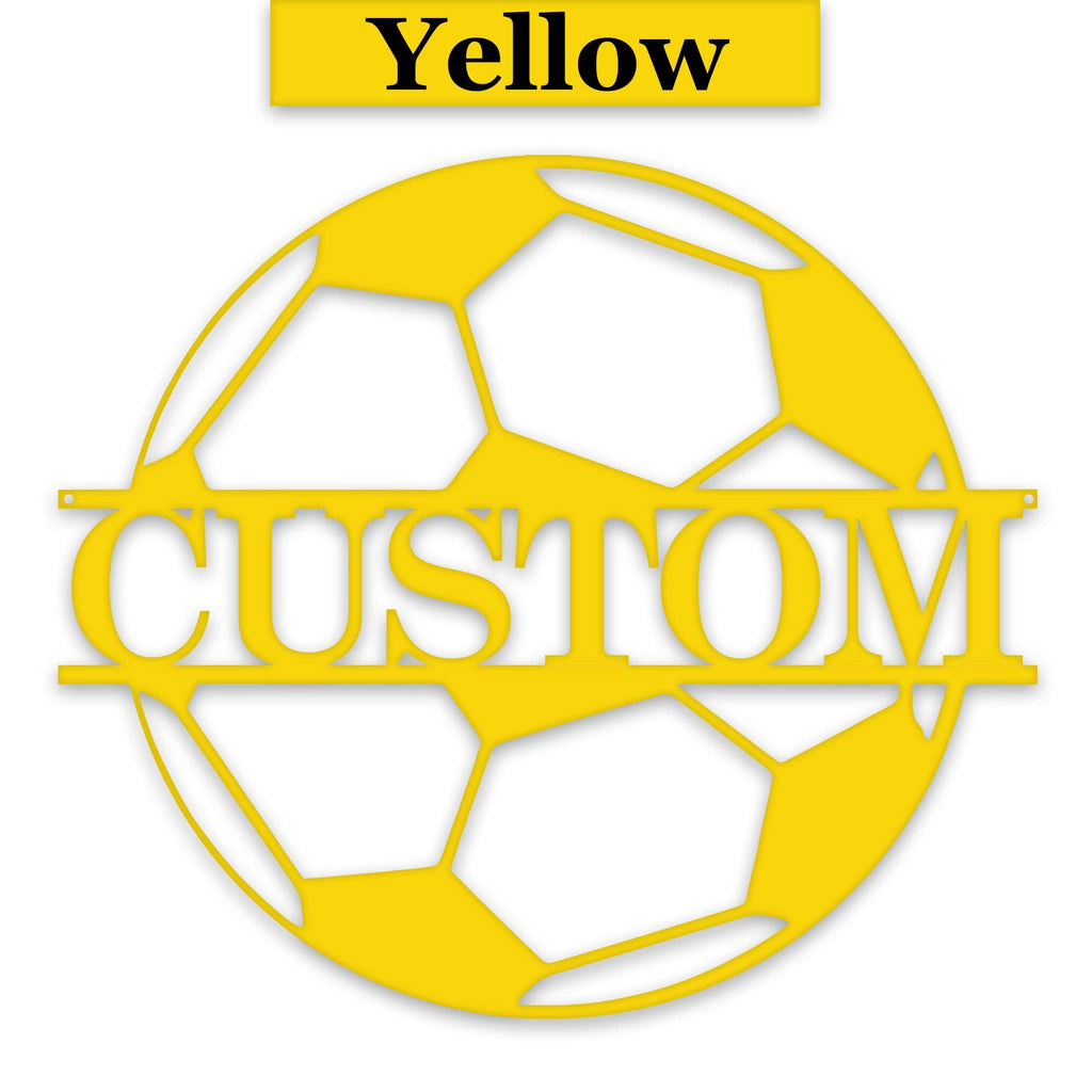 Soccer Ball - Personalized Metal Sign