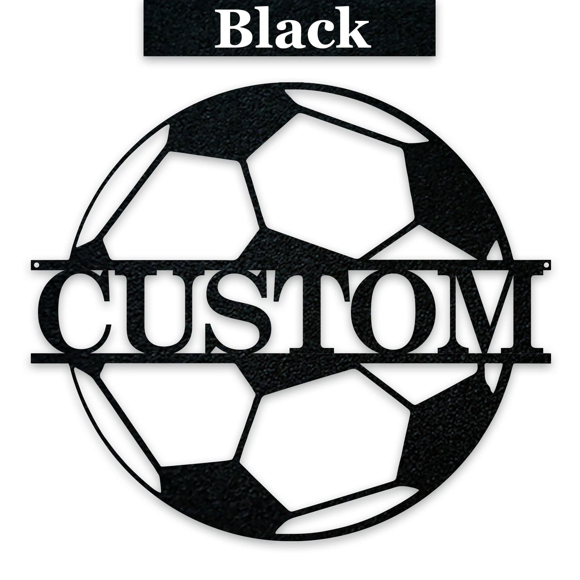 Soccer Ball - Personalized Metal Sign