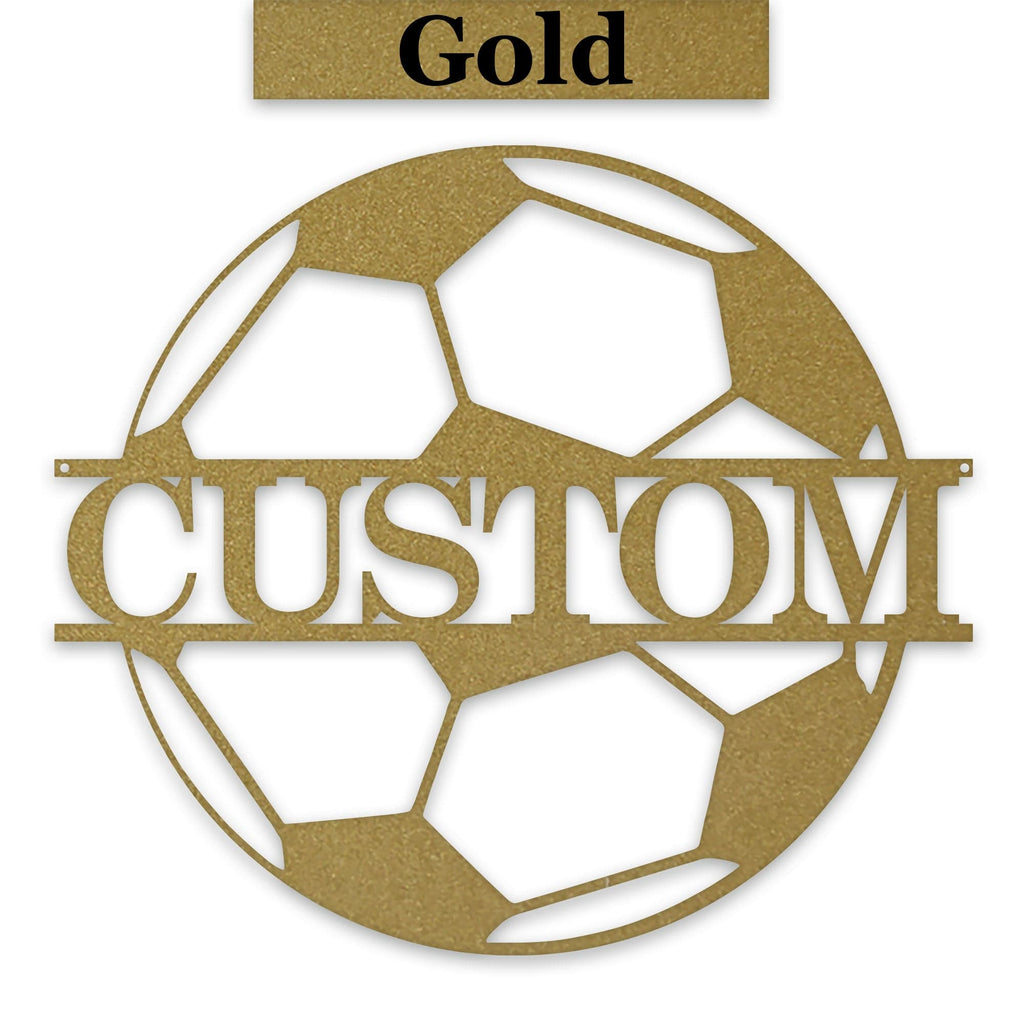 Soccer Ball - Personalized Metal Sign