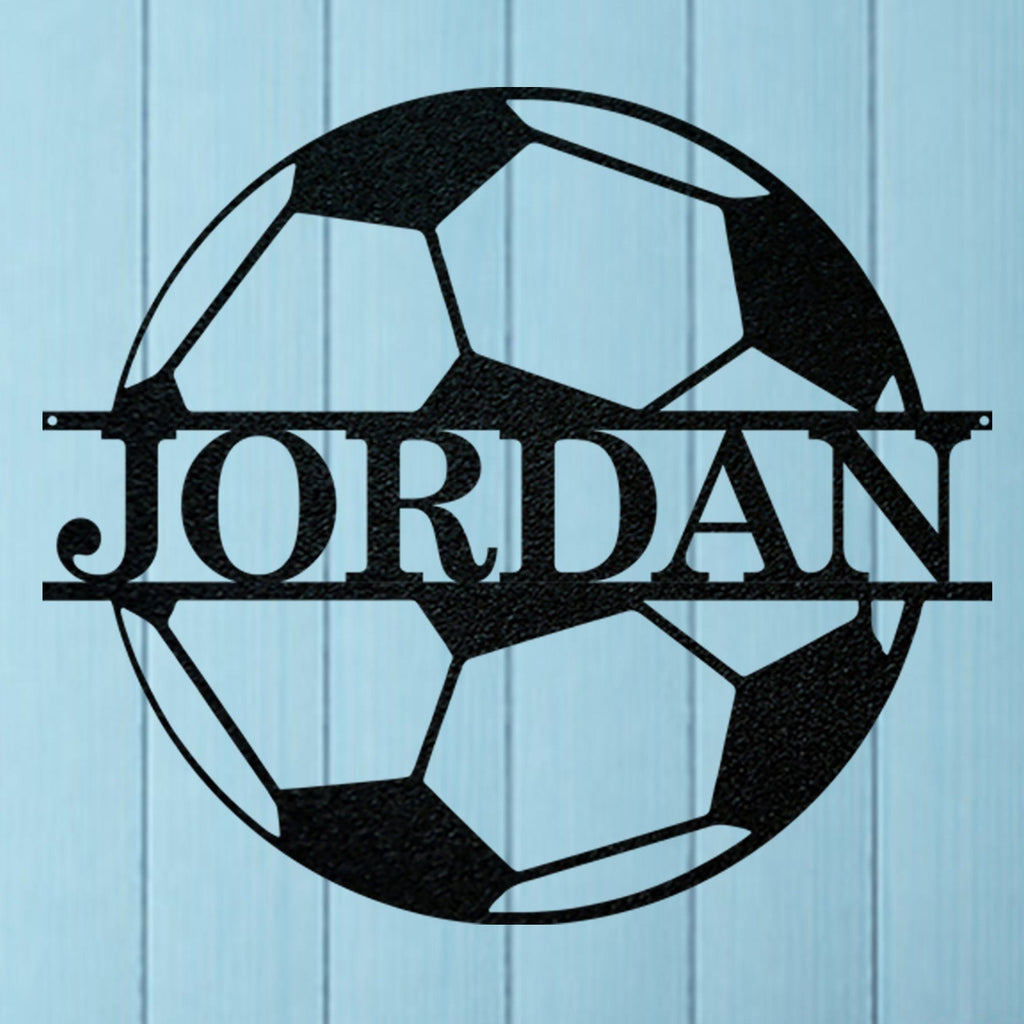 Soccer Ball - Personalized Metal Sign