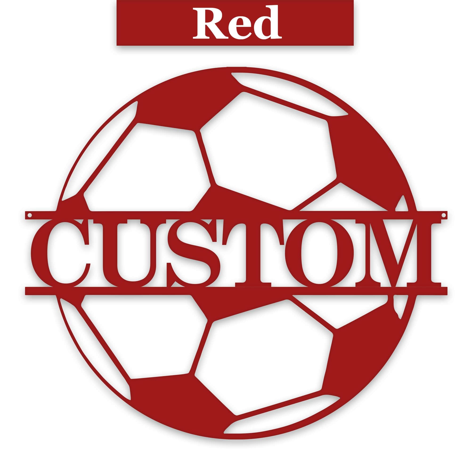 Soccer Ball - Personalized Metal Sign