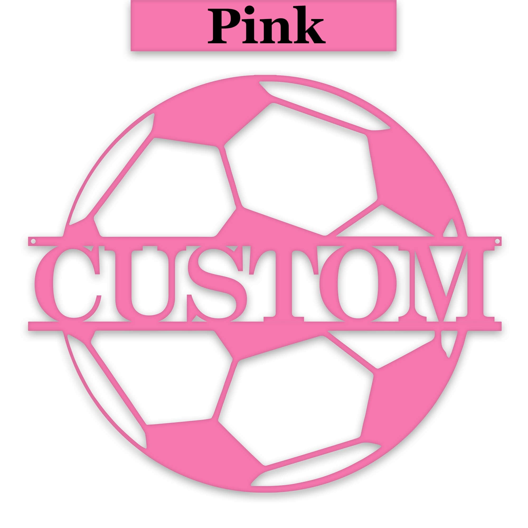 Soccer Ball - Personalized Metal Sign