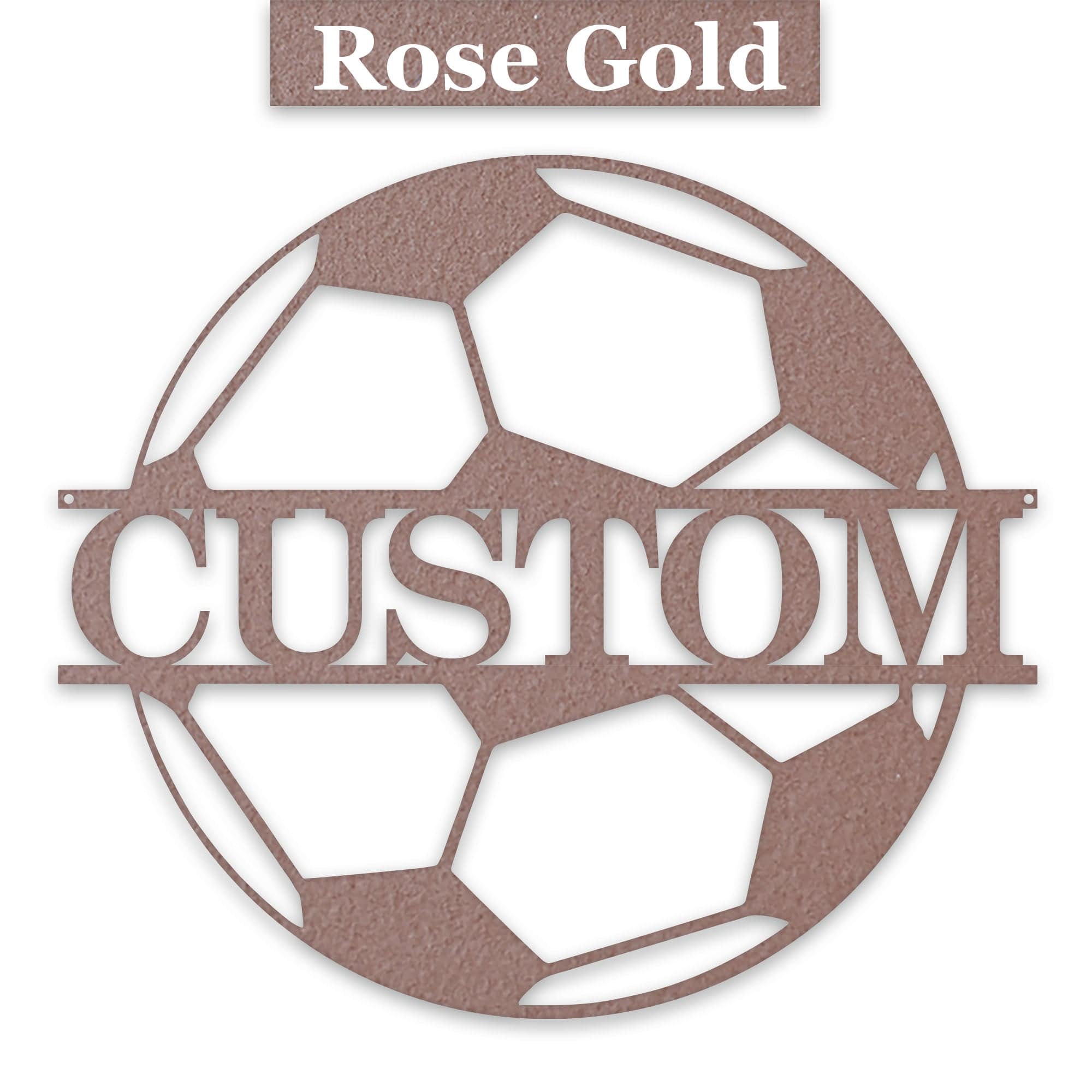 Soccer Ball - Personalized Metal Sign