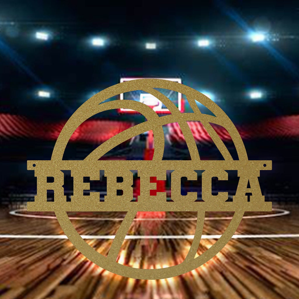 SPORT BALL- BASKETBALL Custom Metal Sign