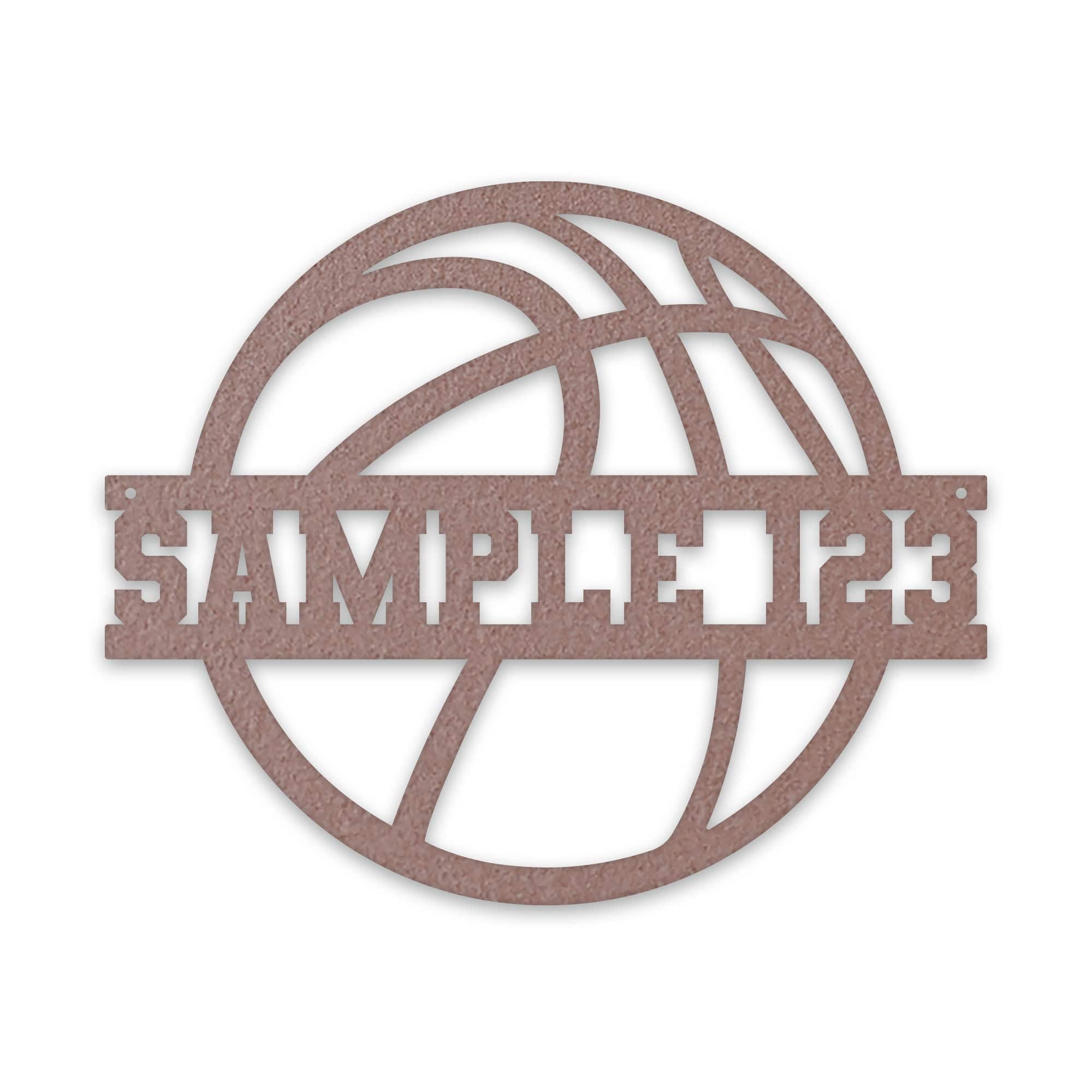 SPORT BALL- BASKETBALL Custom Metal Sign