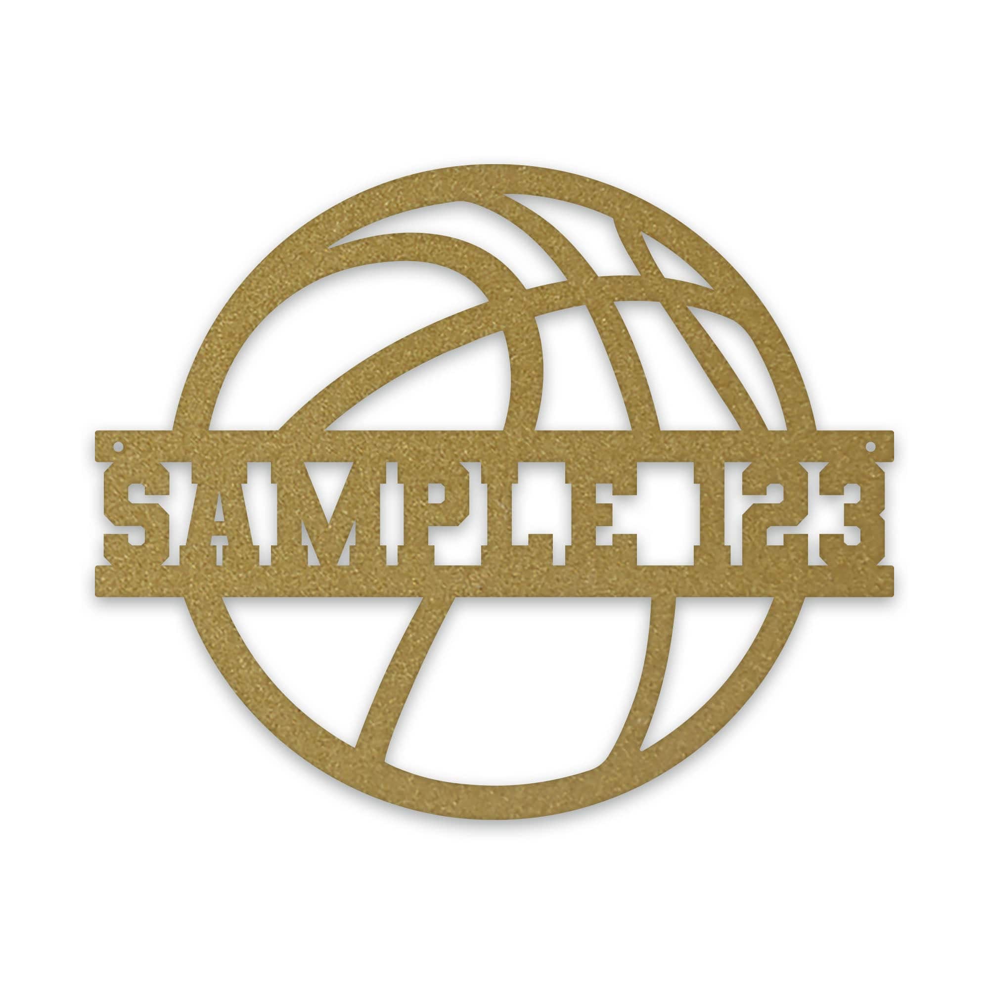 SPORT BALL- BASKETBALL Custom Metal Sign