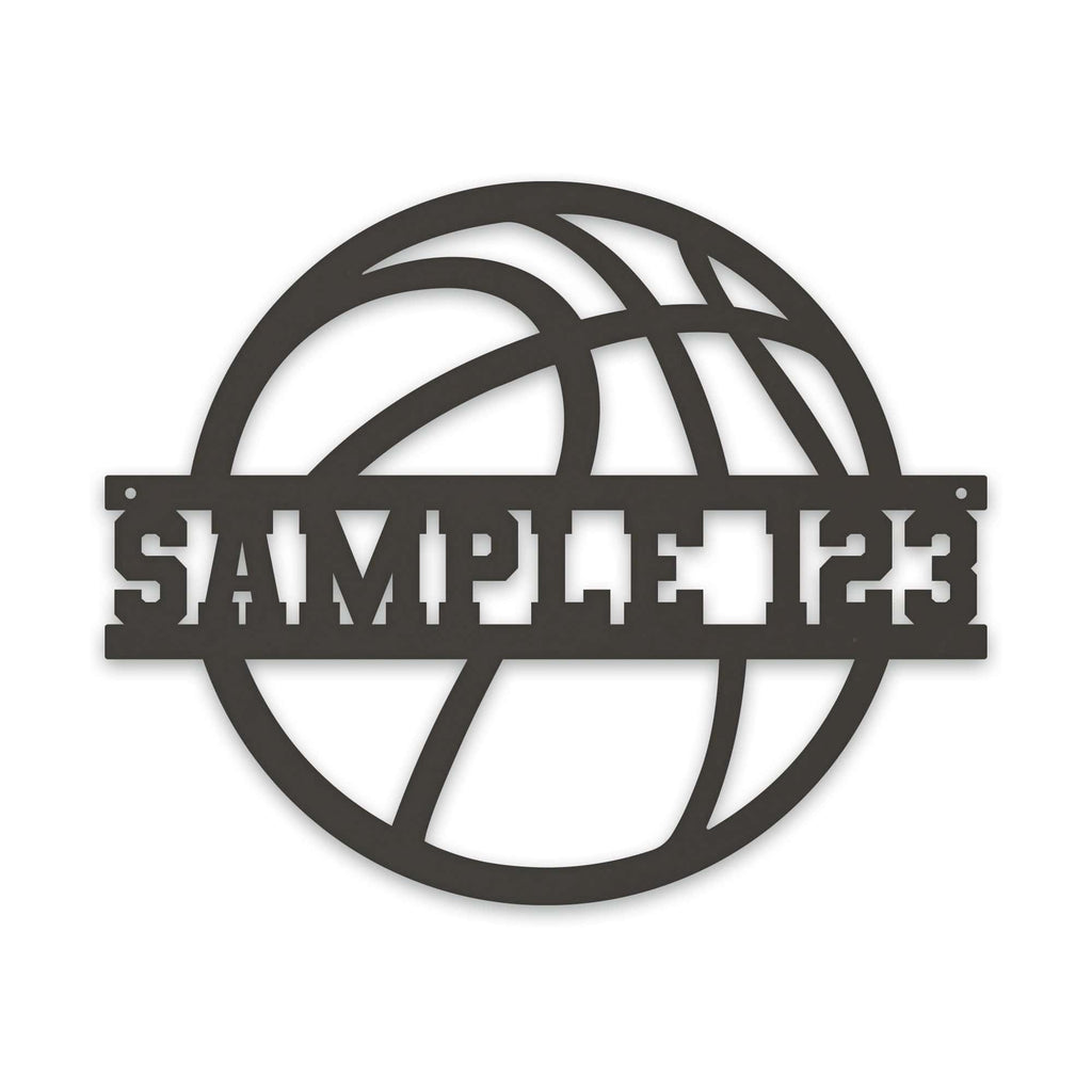 SPORT BALL- BASKETBALL Custom Metal Sign