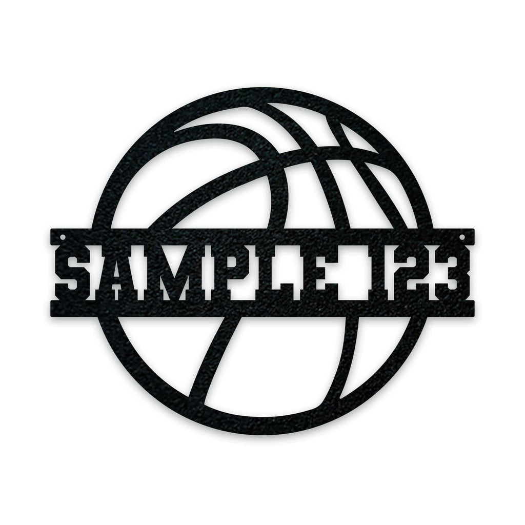 SPORT BALL- BASKETBALL Custom Metal Sign
