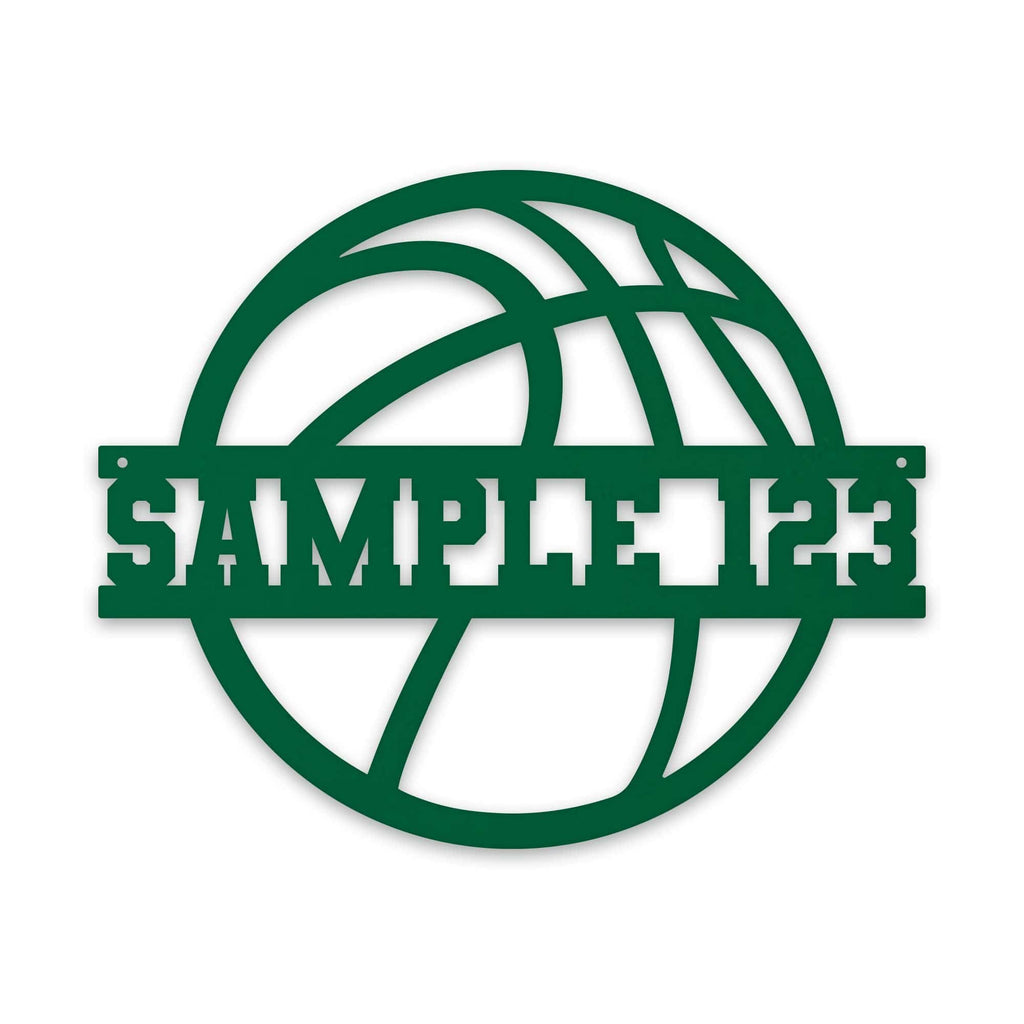 SPORT BALL- BASKETBALL Custom Metal Sign