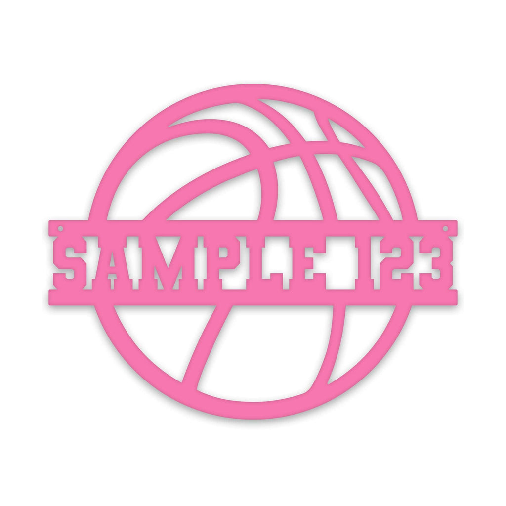 SPORT BALL- BASKETBALL Custom Metal Sign