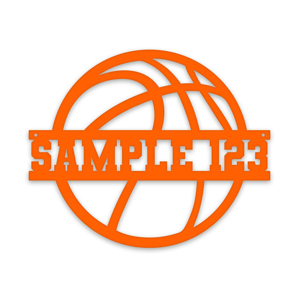 SPORT BALL- BASKETBALL Custom Metal Sign