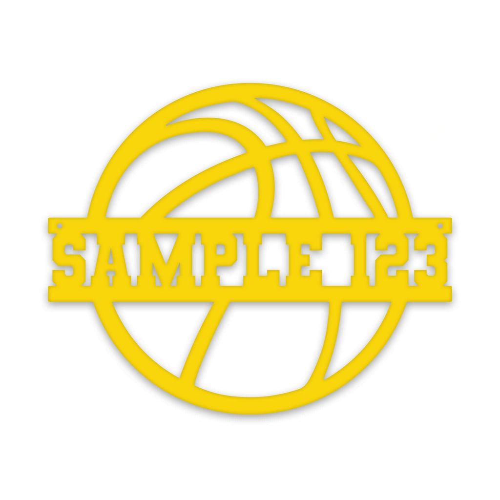 SPORT BALL- BASKETBALL Custom Metal Sign