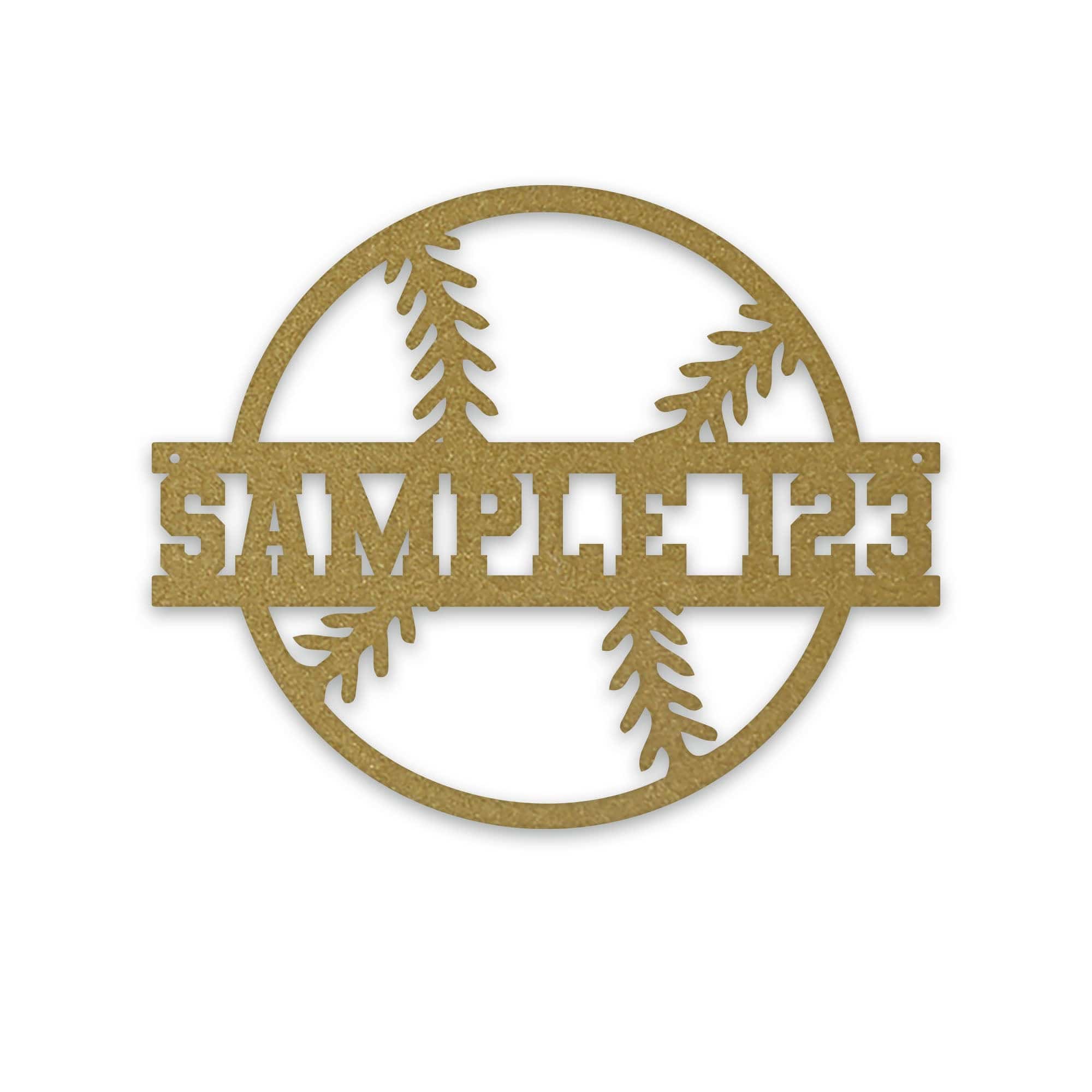 Sport Ball Monogram - BASEBALL- Personalized Metal Sport Sign
