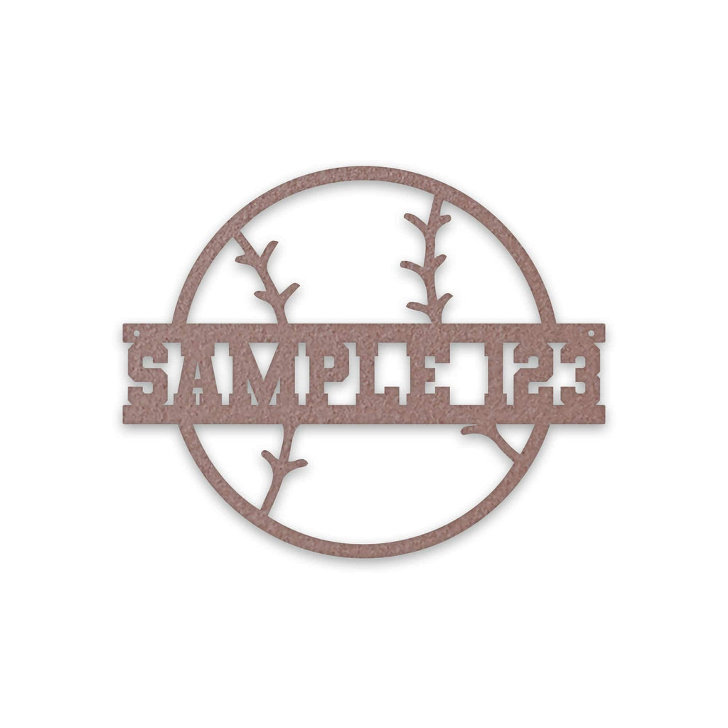 Sport Ball Monogram Metal Sign- SOFTBALL- Metal Sport Sign, Personalized Sport Sign