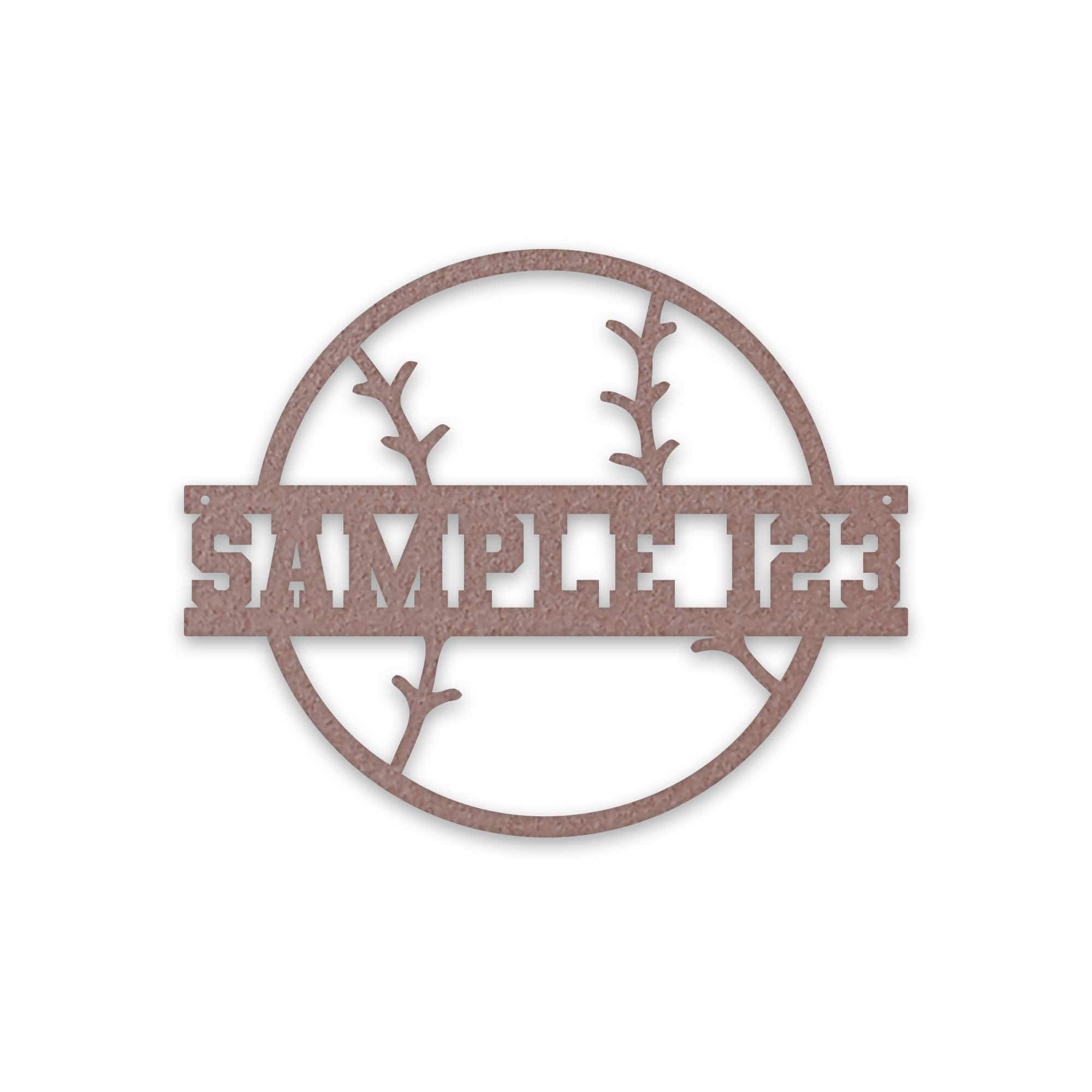 Sport Ball Monogram Metal Sign- SOFTBALL- Metal Sport Sign, Personalized Sport Sign