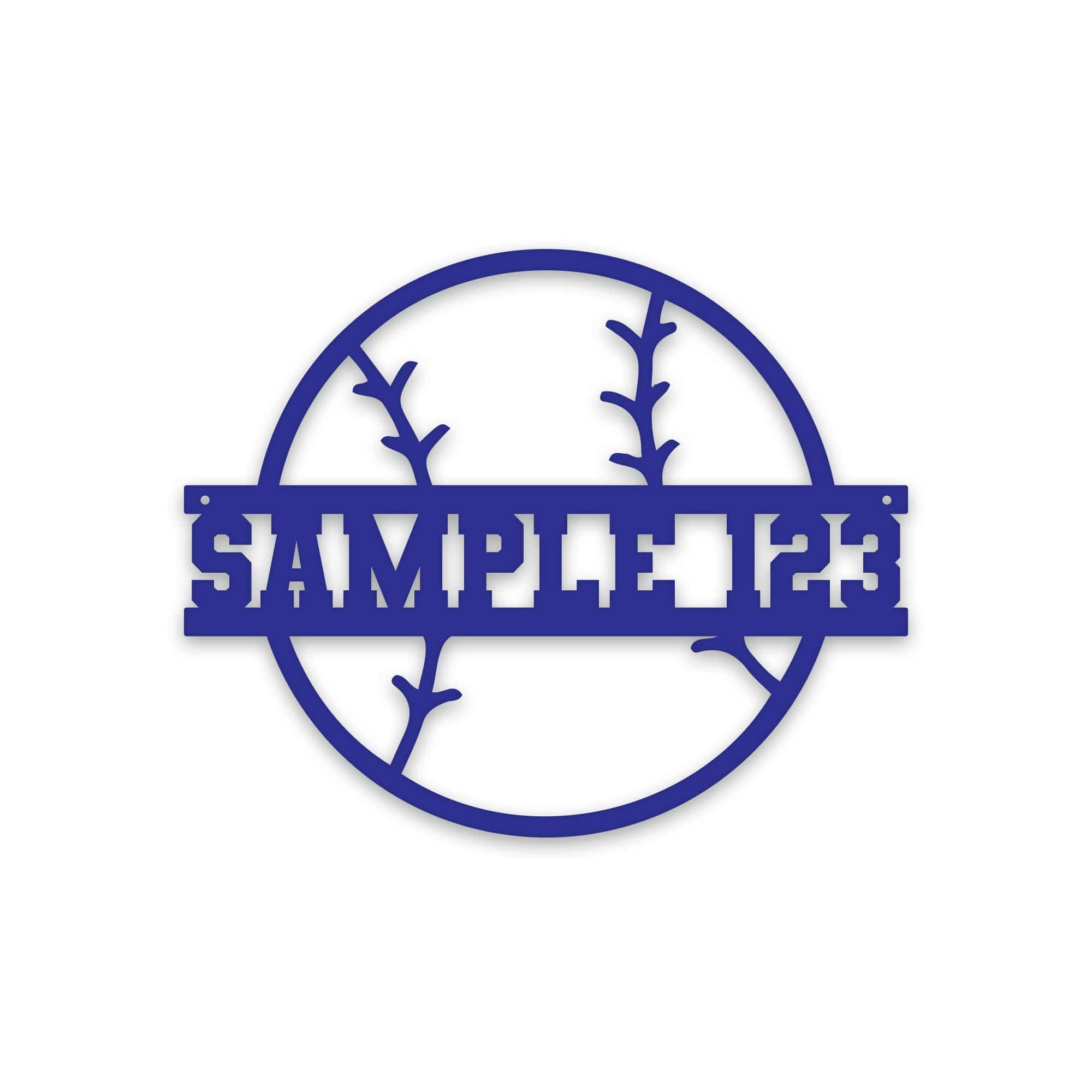 Sport Ball Monogram Metal Sign- SOFTBALL- Metal Sport Sign, Personalized Sport Sign