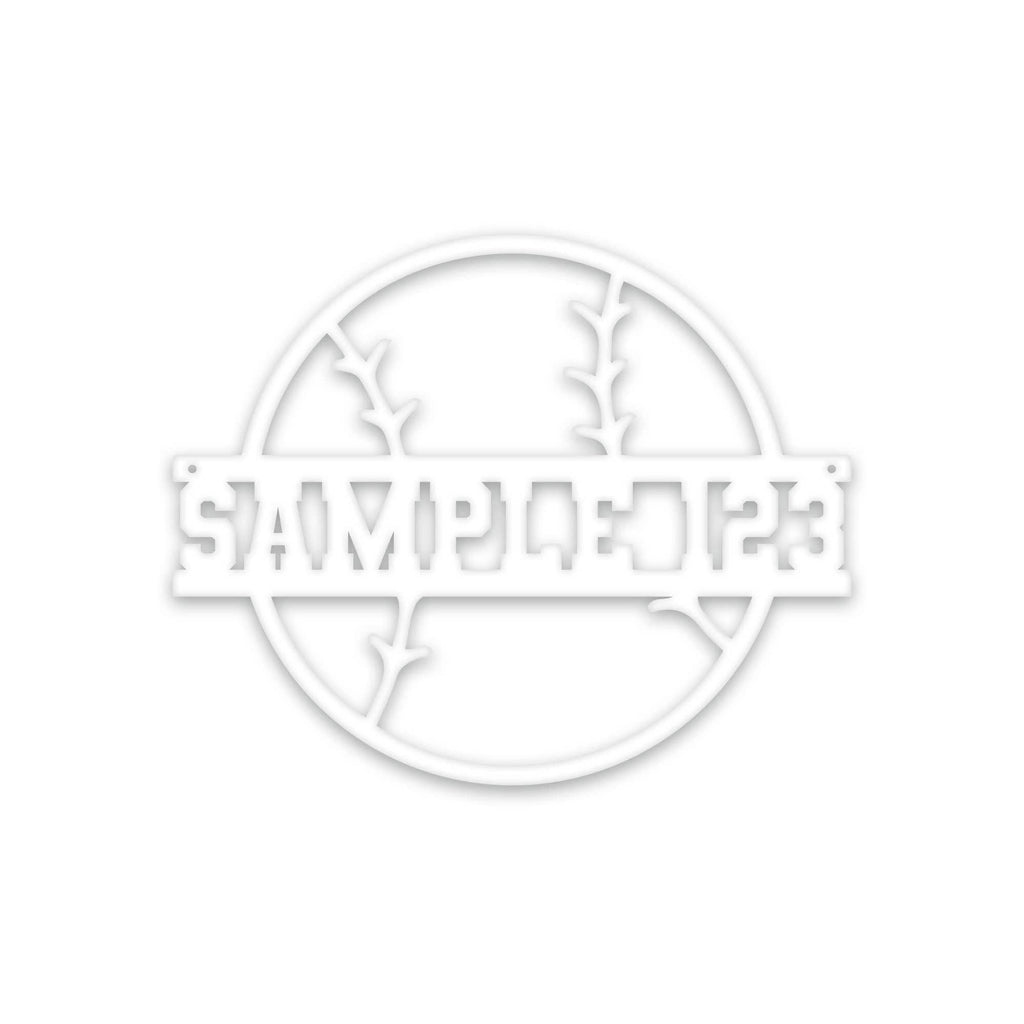 Sport Ball Monogram Metal Sign- SOFTBALL- Metal Sport Sign, Personalized Sport Sign