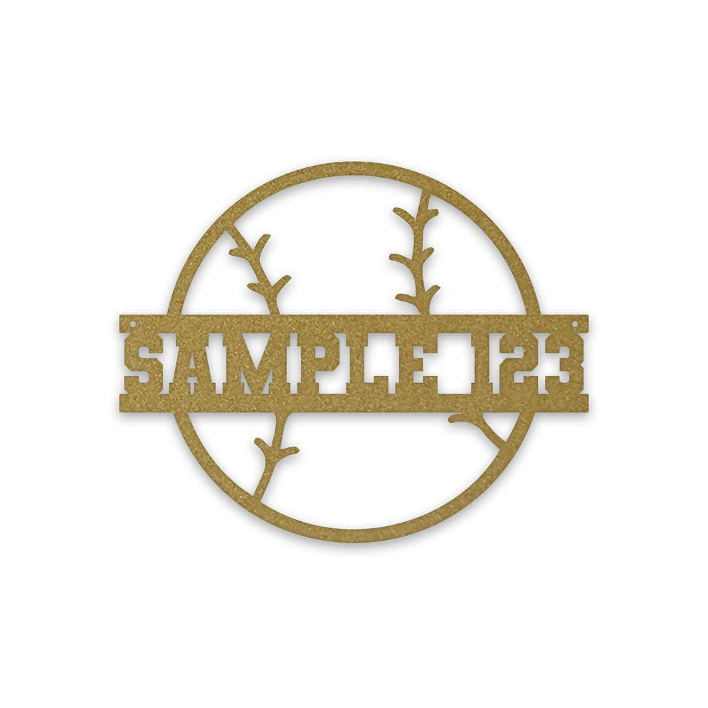 Sport Ball Monogram Metal Sign- SOFTBALL- Metal Sport Sign, Personalized Sport Sign