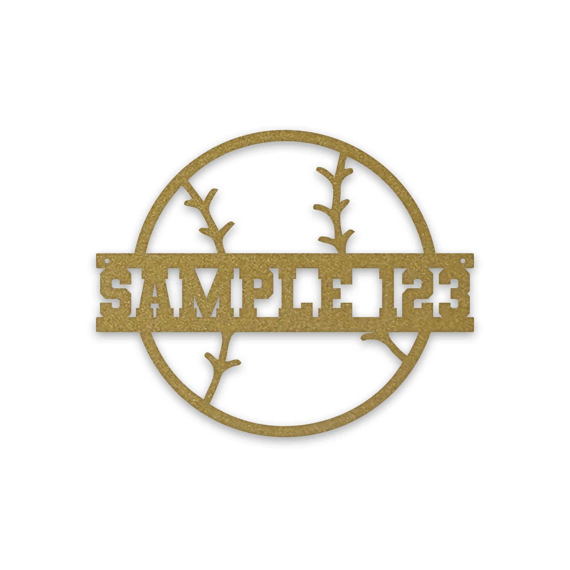 Sport Ball Monogram Metal Sign- SOFTBALL- Metal Sport Sign, Personalized Sport Sign