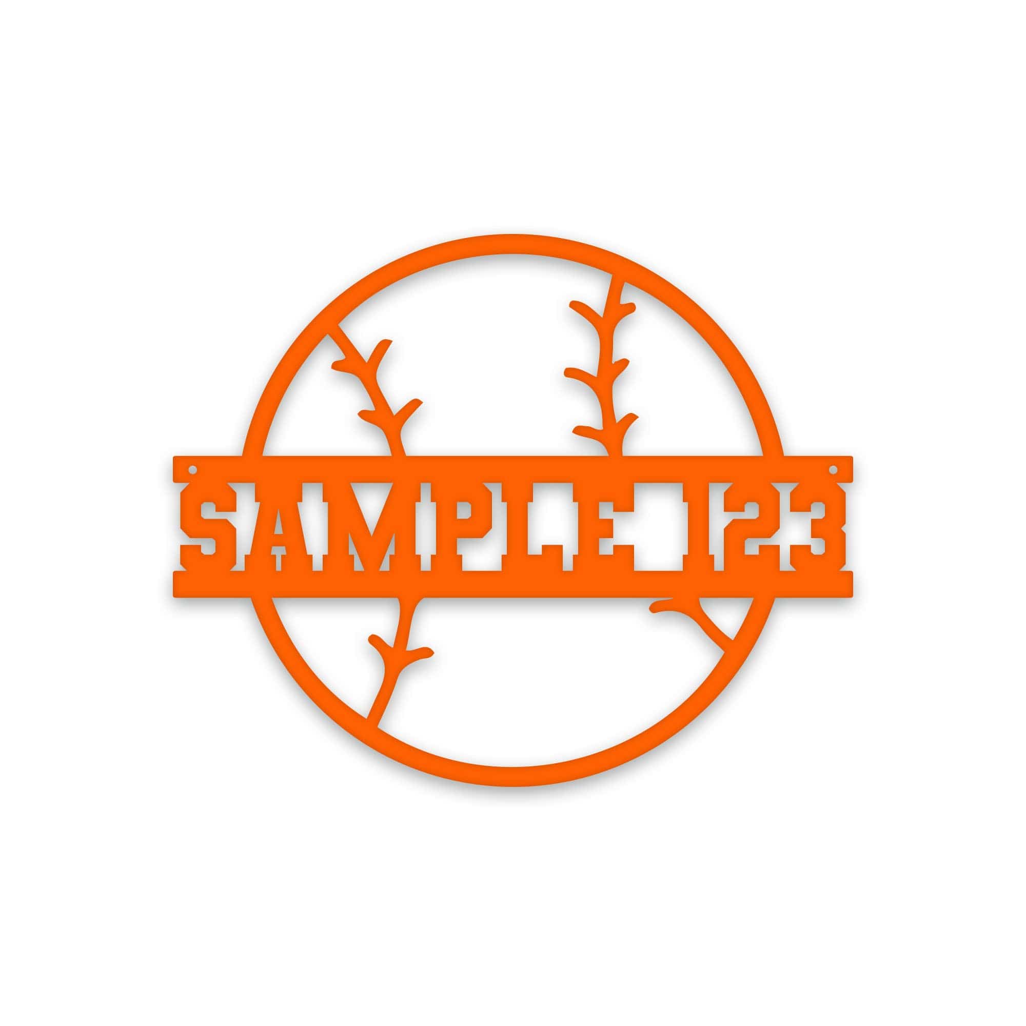 Sport Ball Monogram Metal Sign- SOFTBALL- Metal Sport Sign, Personalized Sport Sign