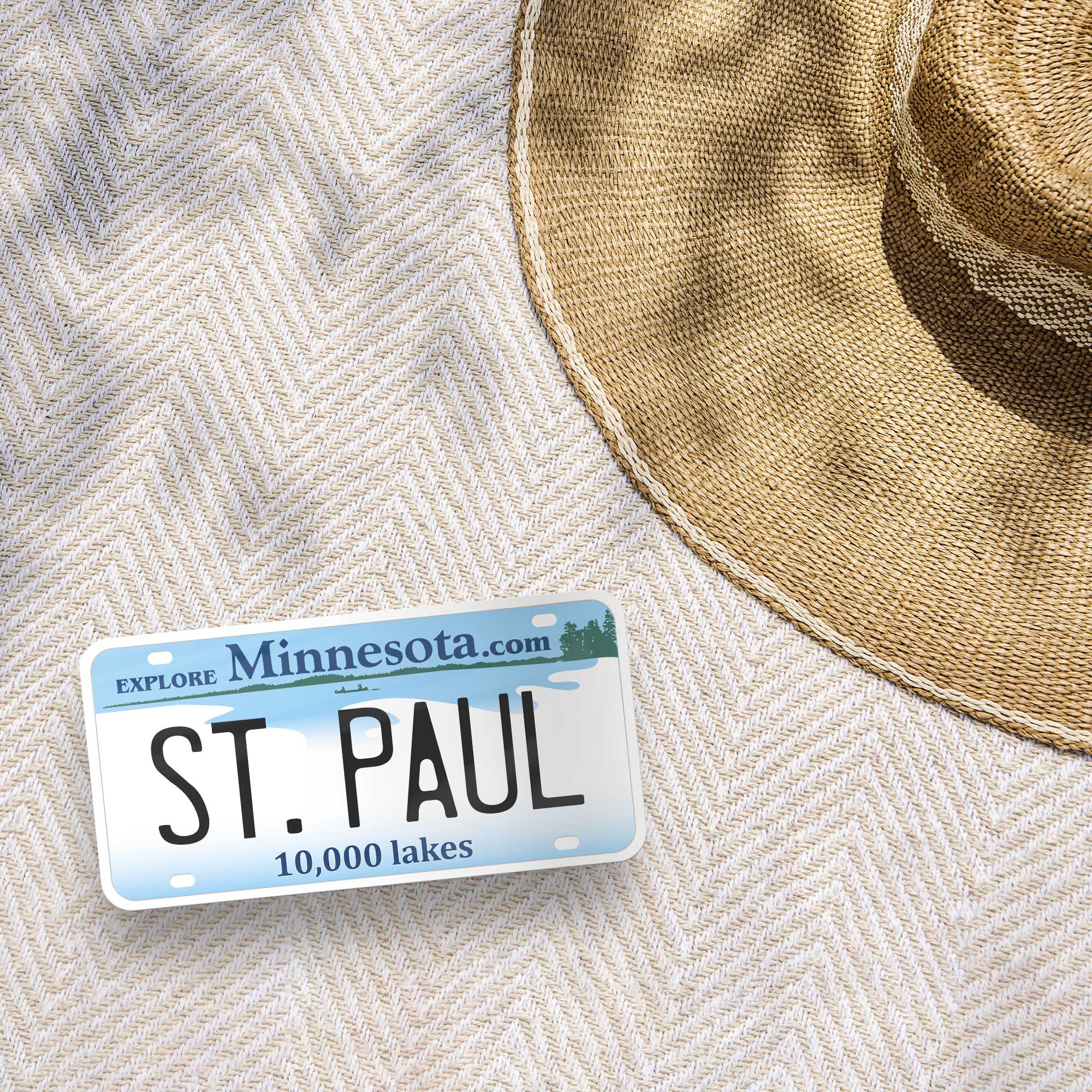 Minnesota License Plate Stickers - Choose Your MN City or Saying Decals