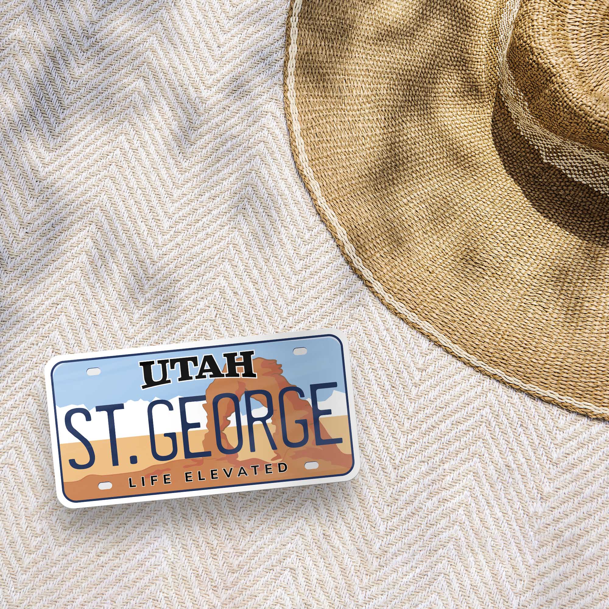Utah License Plate Stickers - Choose Your UT City or National Park Decal