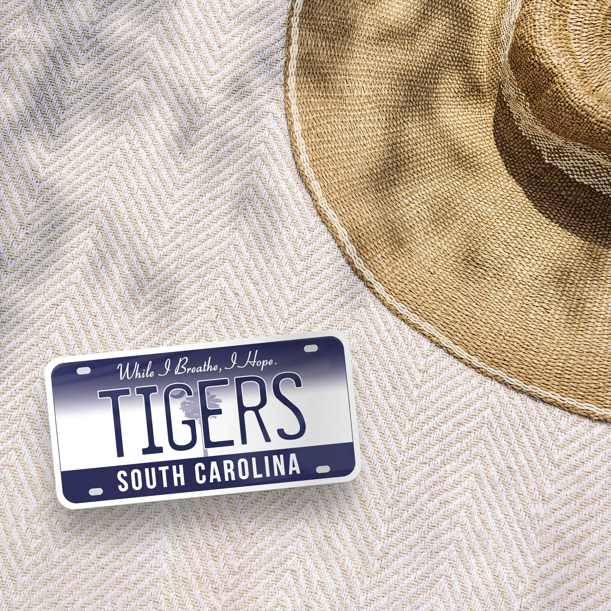 Tigers South Carolina License Plate Sticker